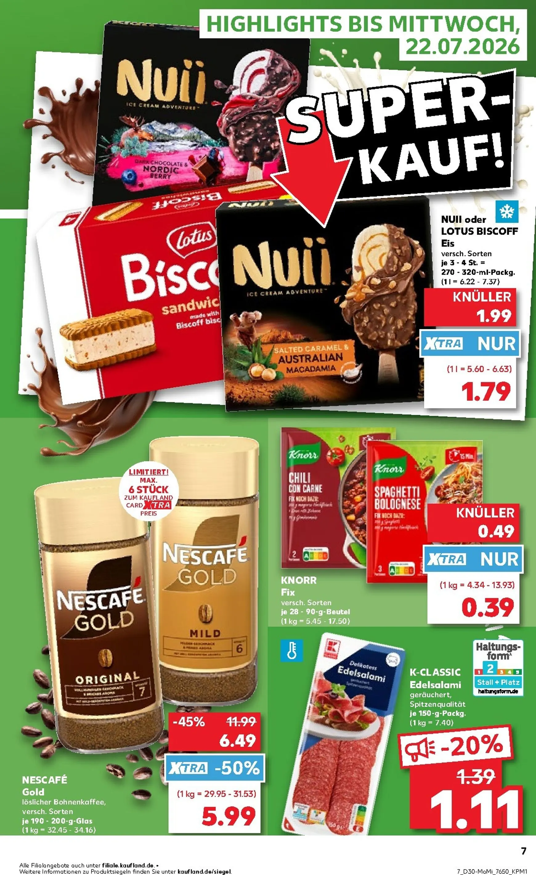 Kaufland Angebote ab Montag von 20. Juli bis 22. Juli 2026 - Prospekt seite 7