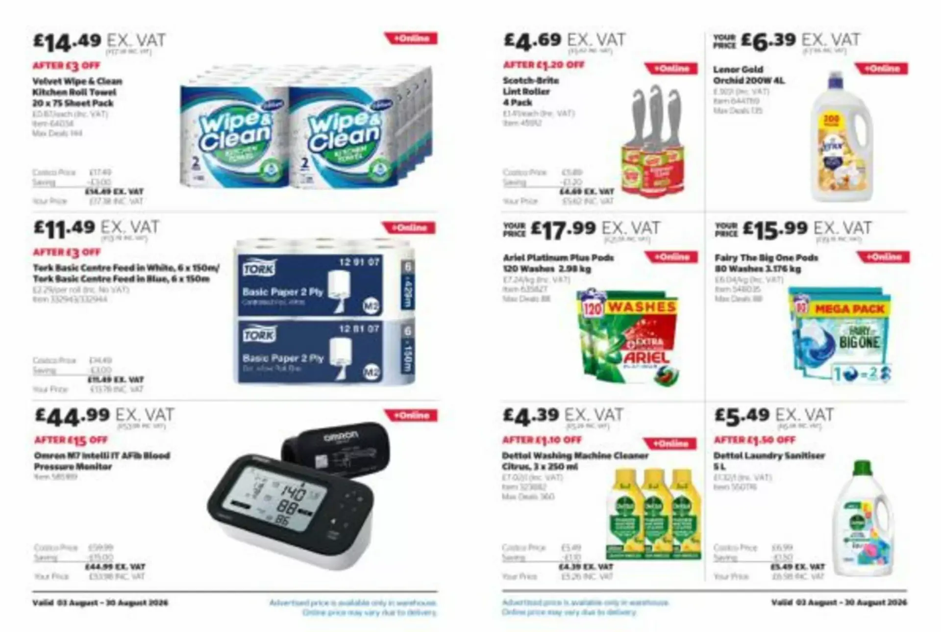 Costco leaflet from 3 August to 30 August 2026 - Catalogue Page 13