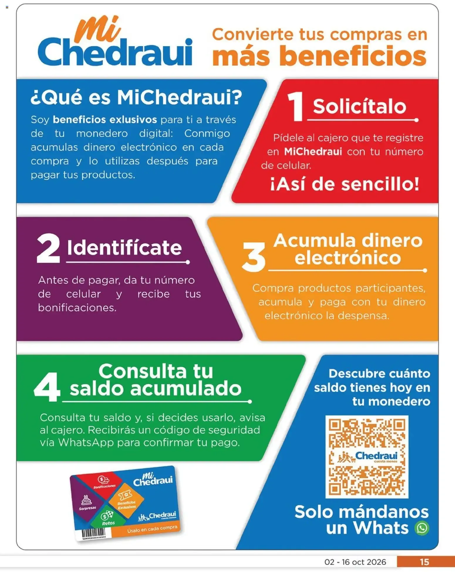 Catálogo de Chedraui folleto Llevarte más cuesta menos (02/10/2026 - 16/10/2026) - catálogo en línea 2 de octubre al 16 de octubre 2026 - Pagina 15