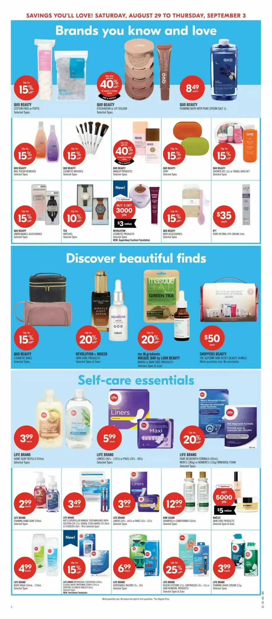 Shoppers Drug Mart flyer week 35 from August 29 to September 3 2026 - flyer page 20