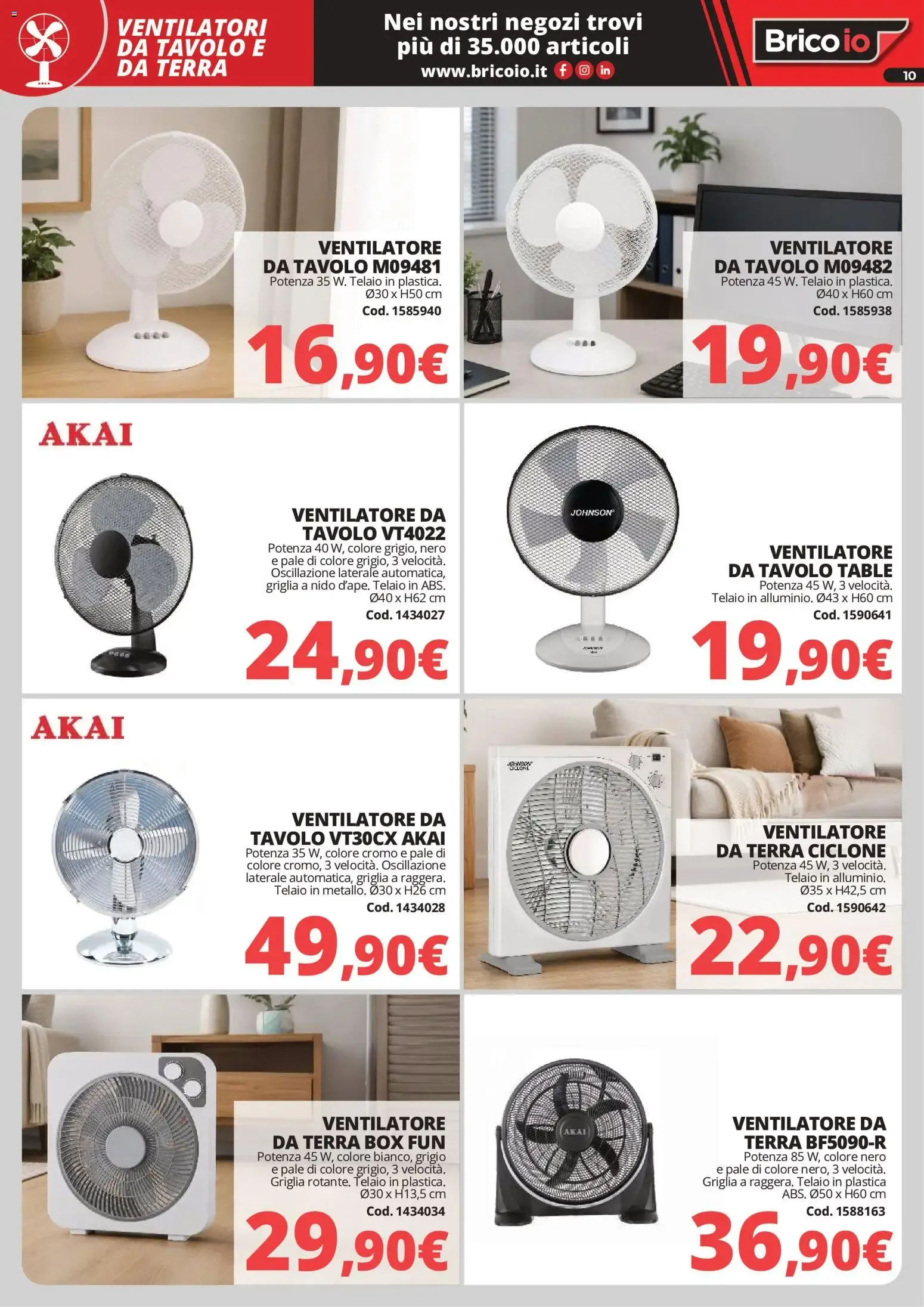 Nuovo Brico io volantino Refrigerazione dal 28/05/2026 > offerte anteprima 🛍️ da 28 maggio a 6 settembre di 2026 - Pagina del volantino 10