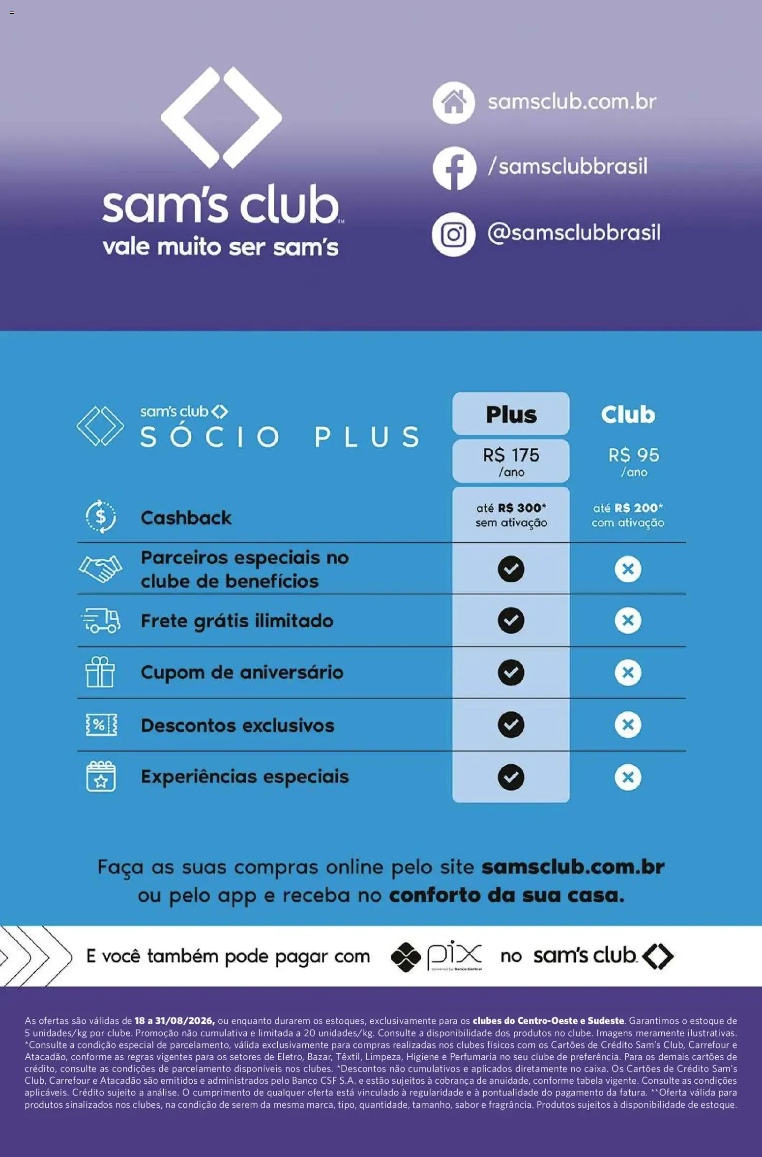 Encarte de Sam's Club ofertas Beleza de 18/08/2026 | Promoções Online 18 de agosto até 31 de agosto 2026 - Pagina 13