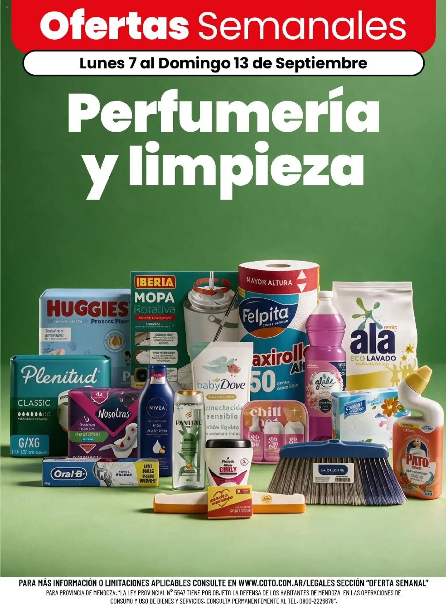 Ofertas de Ofertas Semanales de Perfumería y Limpieza 7 de septiembre al 13 de septiembre 2026 - Página 1 del catálogo