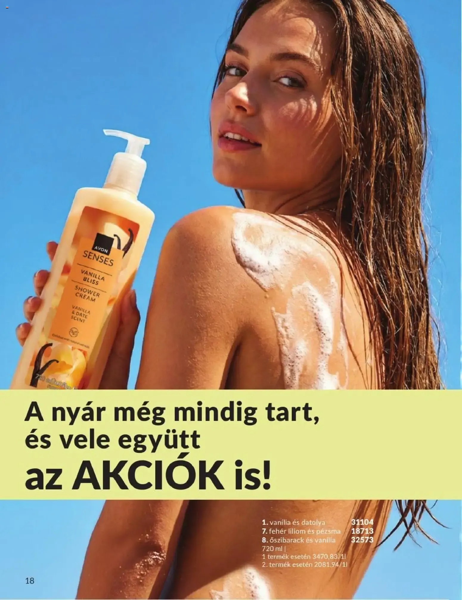 Katalógus Katalógus AVON 2026 augusztusi > Aktuális Akció ONLINE augusztus 1.-tól augusztus 31.-ig 2026. - Oldal 18