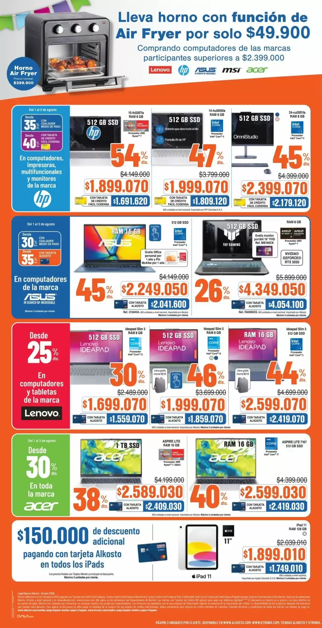 Catalogo de AGOSTO ALKOSTO Aniversario K-TRONIX 1 de agosto al 7 de agosto 2026 - Pag 8