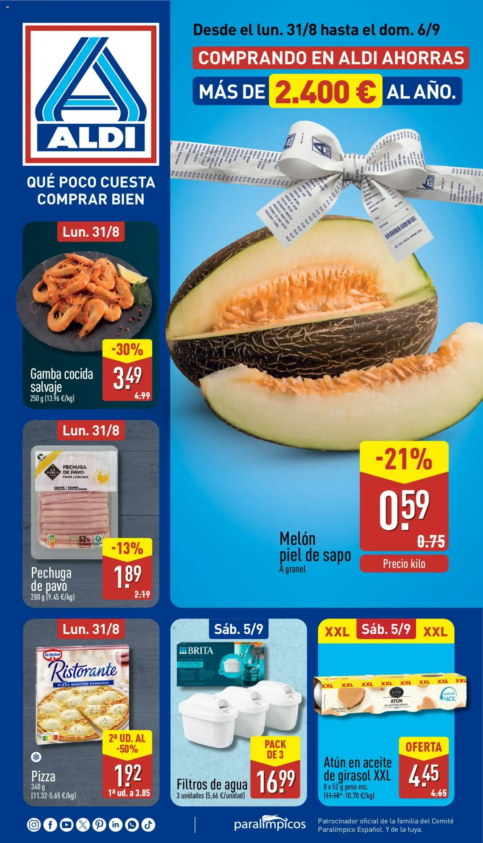 Catálogo de Aldi folleto Baleares del 31/08/2026 | Catálogo 31 de agosto al 6 de septiembre 2026 - Página 1