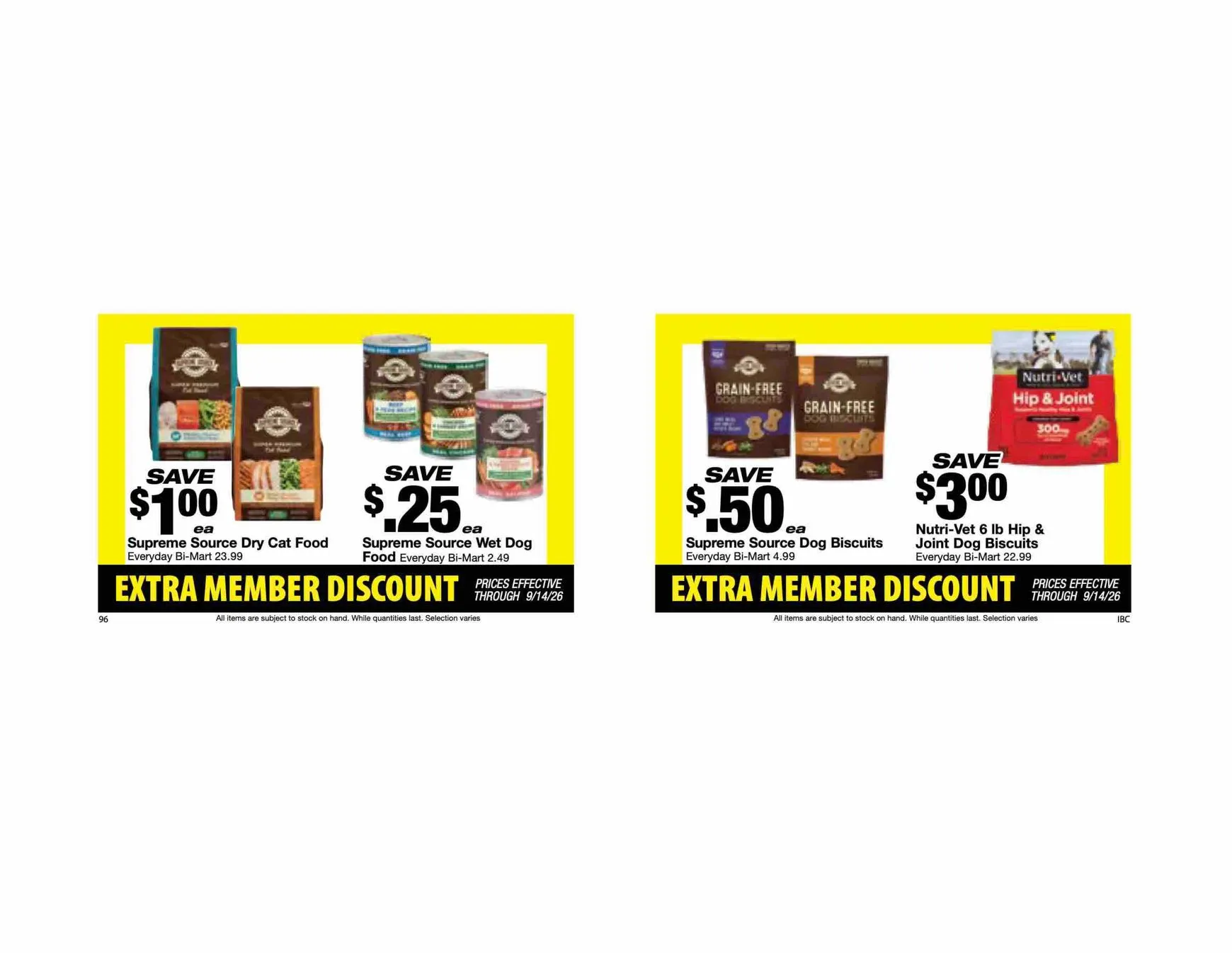 Weekly ad Current Bi-Mart - Extra member discount book leaflet valid from Tuesday 08/25/2026 to Monday 09/14/2026 from August 25 to September 14 2026 - Page 26