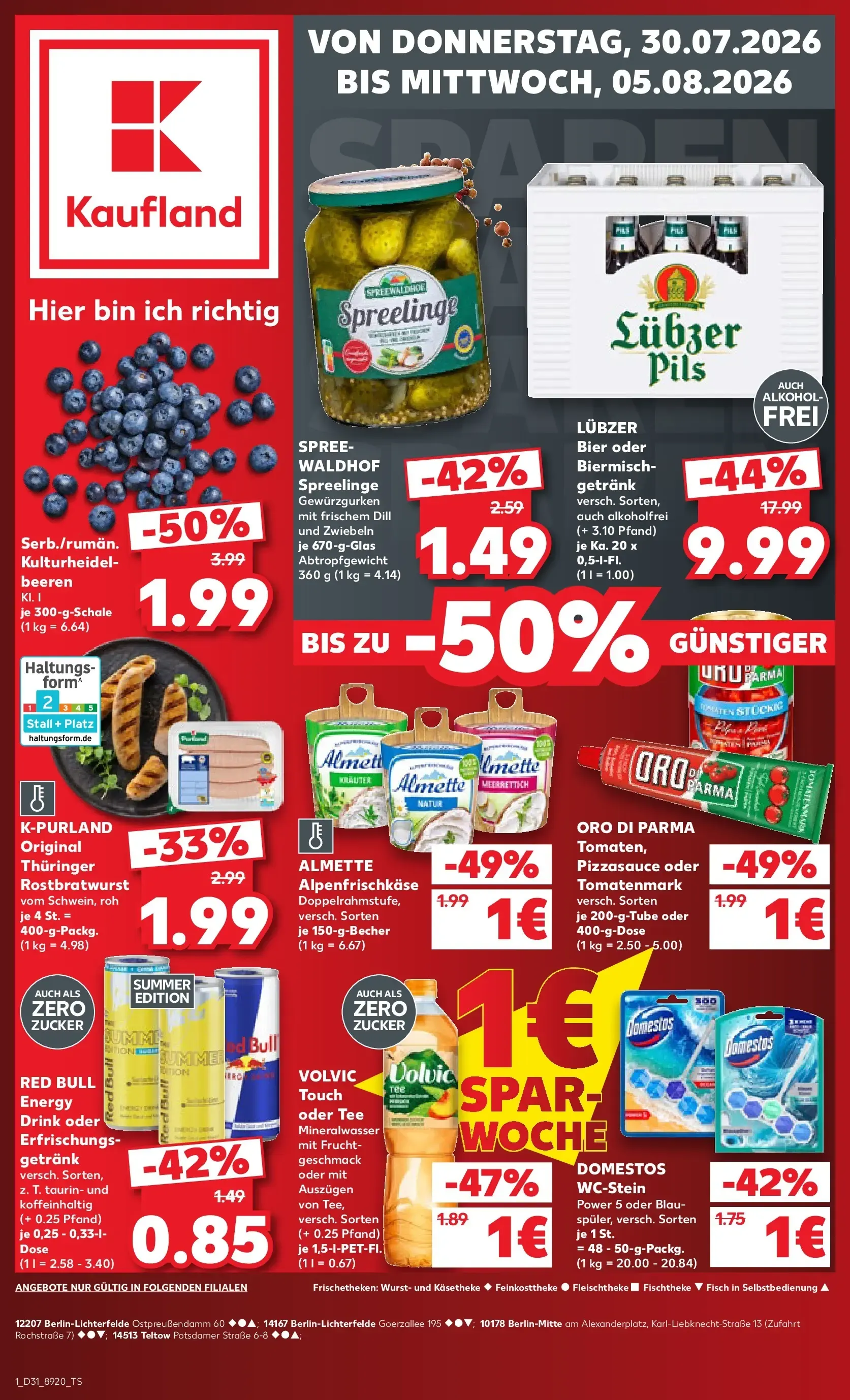 Prospekt Kaufland ab 30.07.2026 » Angebote Online zum Blättern von 30. Juli bis 5. August 2026 - Prospekt seite 1