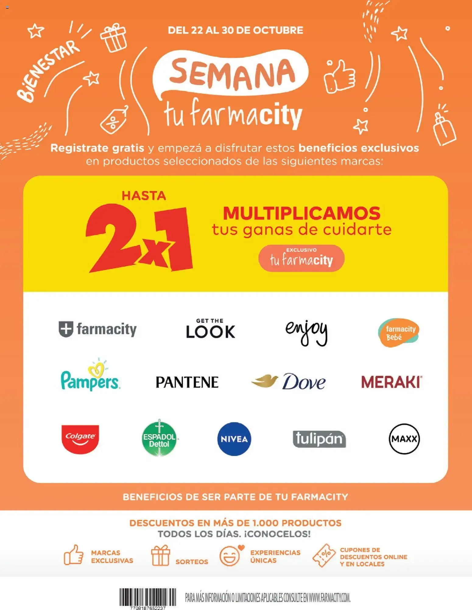 Ofertas de SEMANA tu farmacity 22 de octubre al 30 de octubre 2026 - Página 1 del catálogo