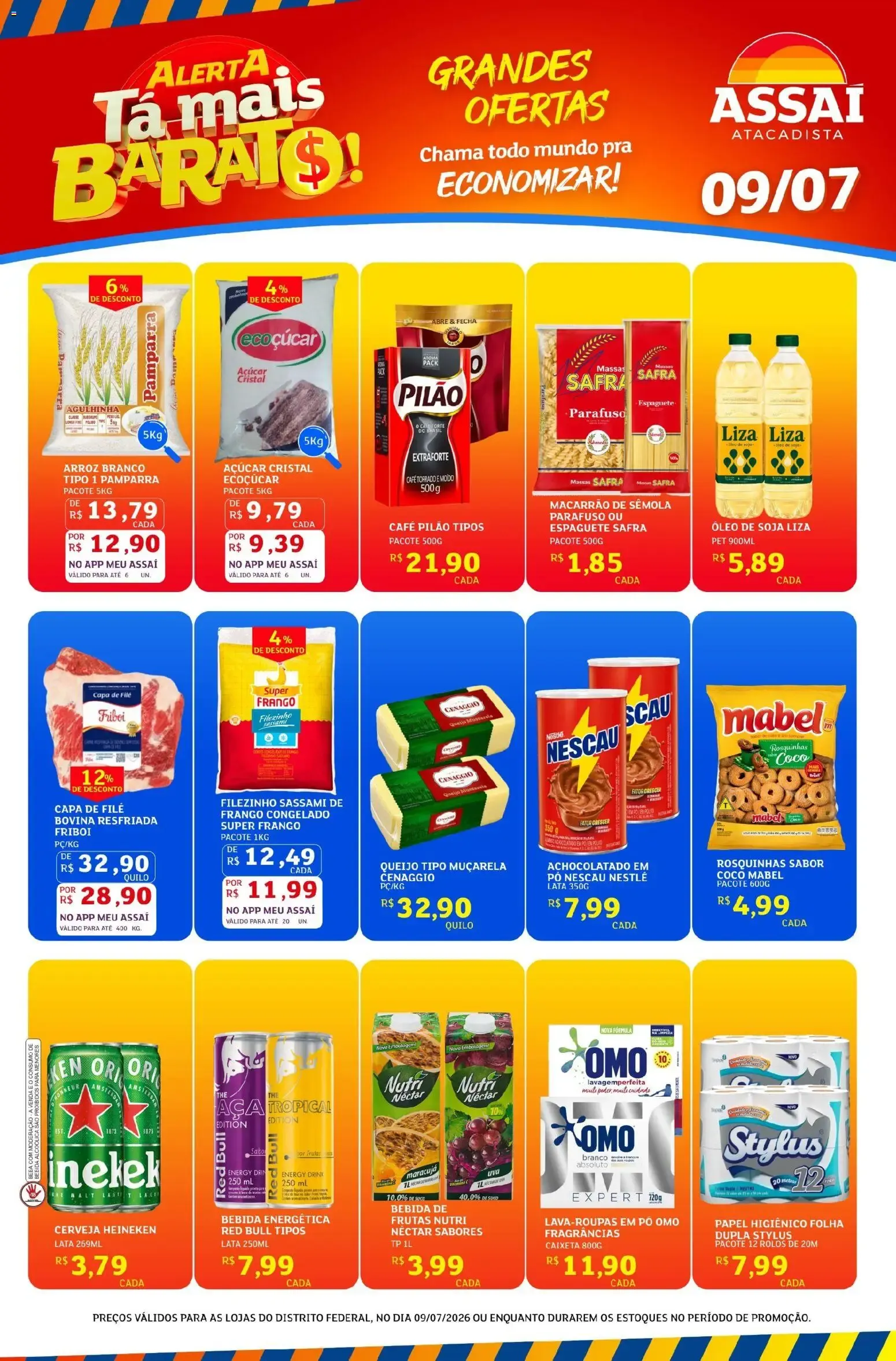 Encarte de Grandes Ofertas Assaí Atacadista 9 de julho até 9 de julho 2026 - Pagina 1