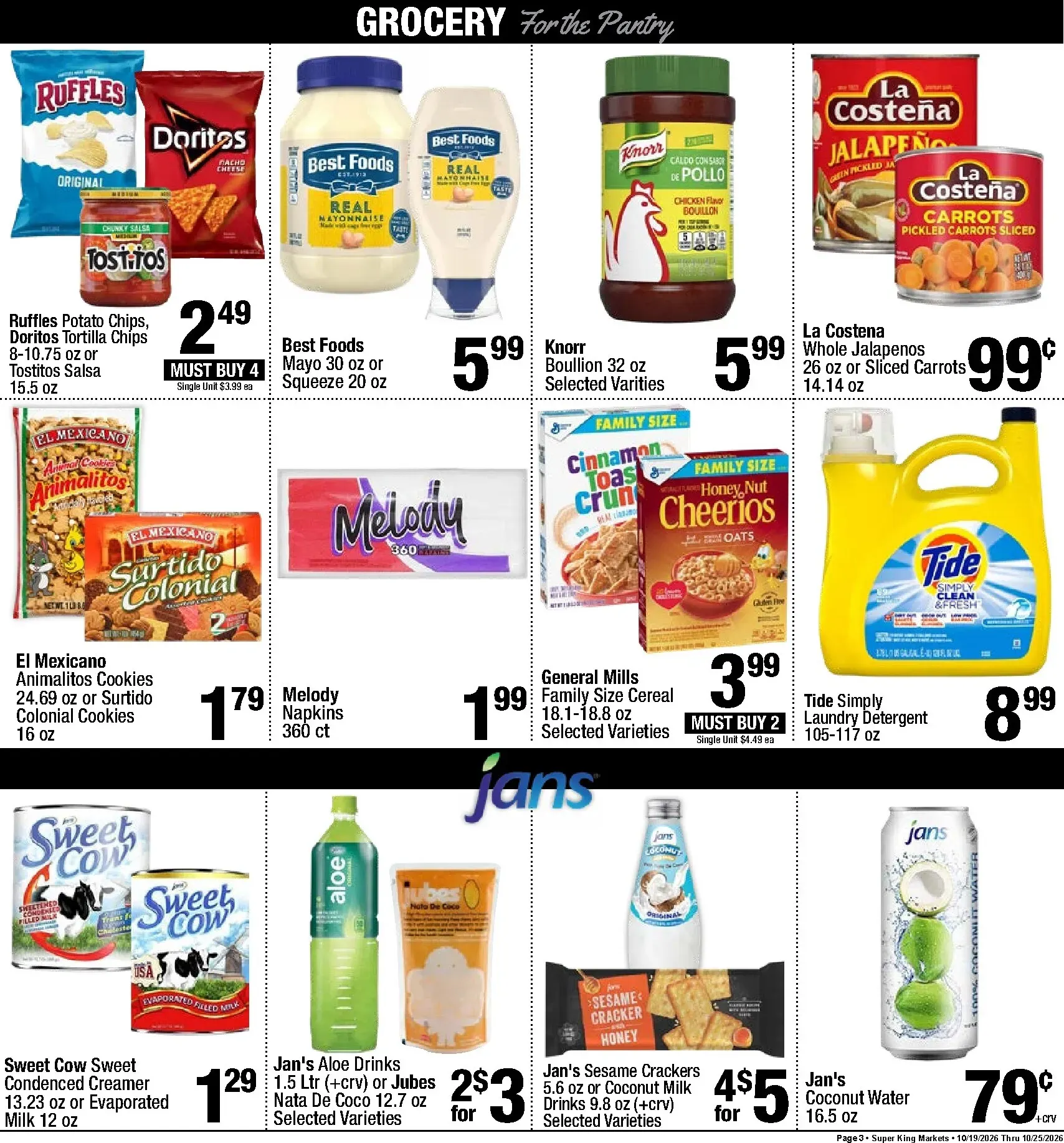Weekly ad Current Super King leaflet valid from Monday 10/19/2026 to Sunday 10/25/2026 from October 19 to October 25 2026 - Page 3