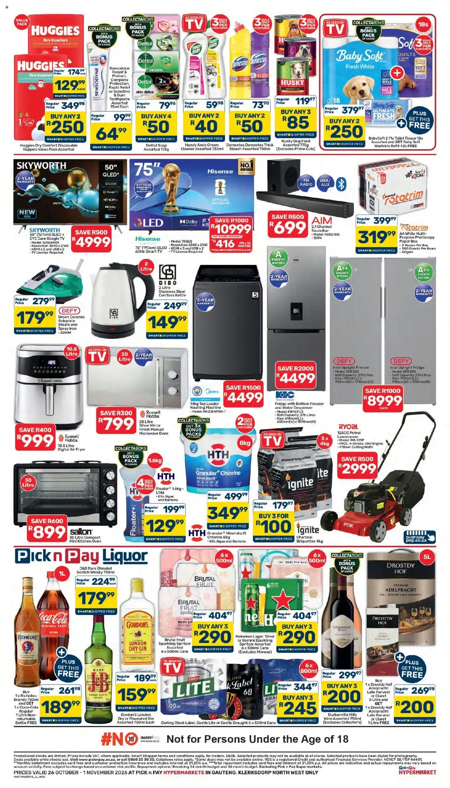 Pick n Pay Inland Provinces - Hypermarket Specials (26/10/2026 - 01/11/2026) Online from 26 October to 1 November 2026 - Catalogue Page 2