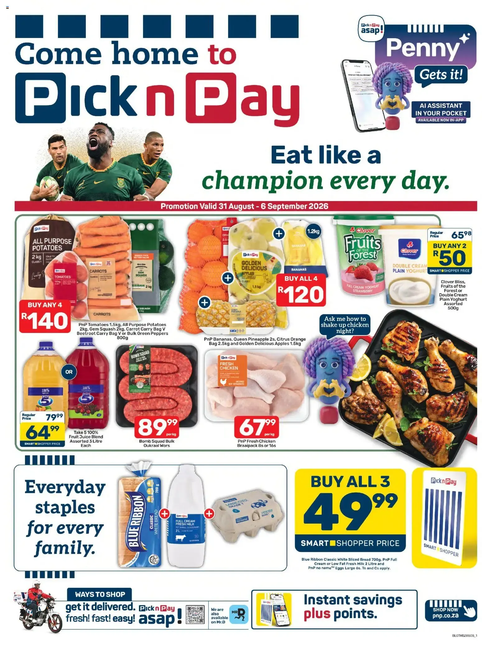 Pick n Pay - Promotion Valid 31 August - 6 September 2026 from 31 August to 6 September 2026 - Catalogue Page 1