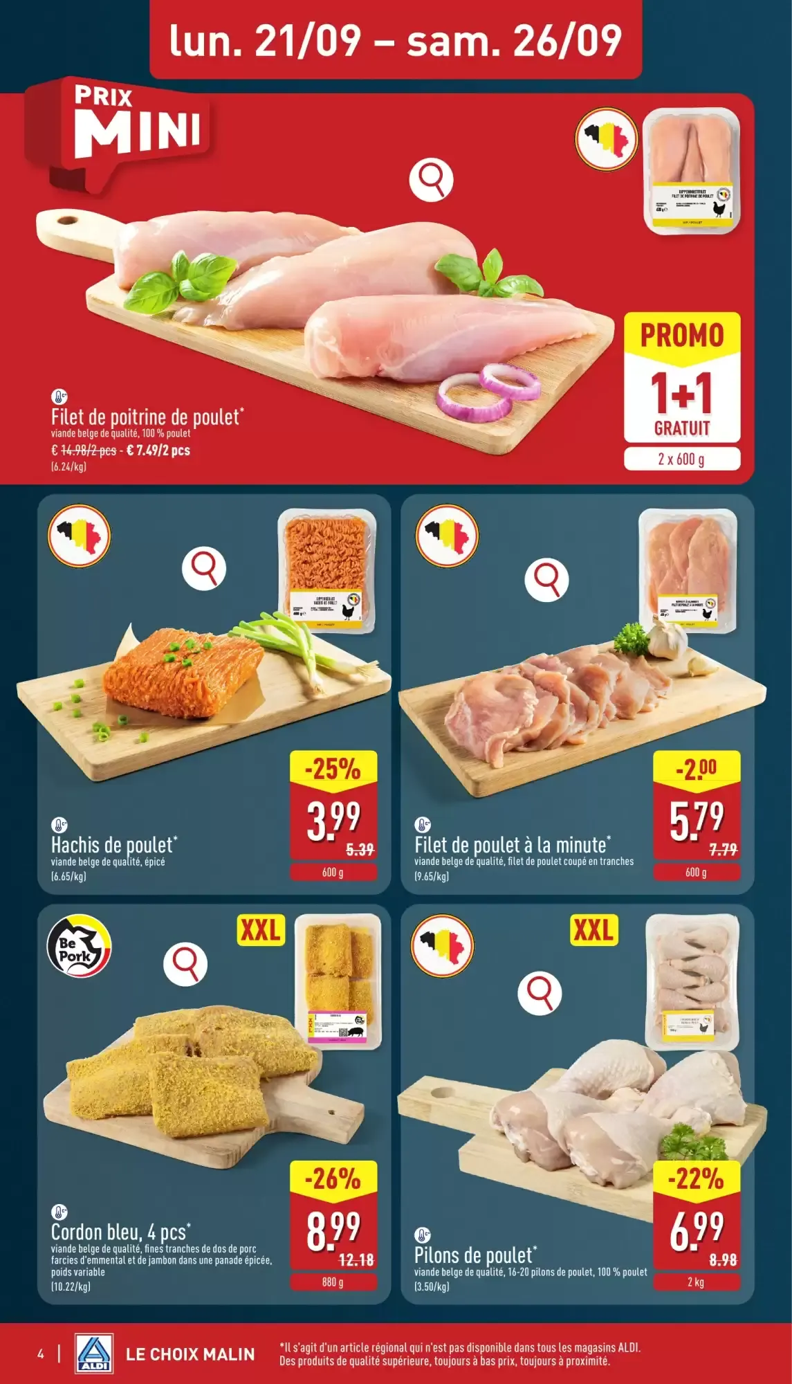 ALDI Dépliant du 21/09 au 26/09 van 21 september tot 26 september 2026 - folder pagina 4