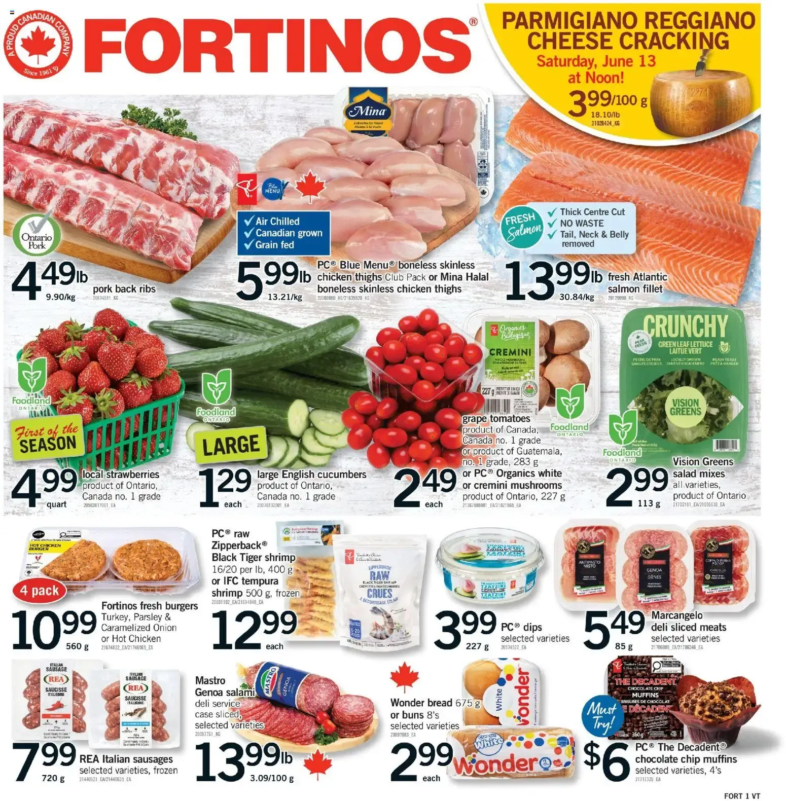 Fortinos weekly flyer / circulaire from Jun 11, 2026 > weekly specials & deals from June 11 to June 17 2026 - flyer page 1