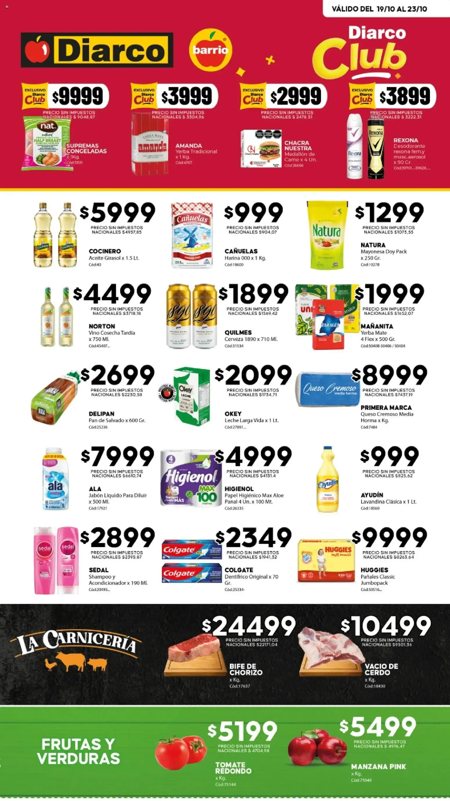 Ofertas de Diarco Ofertas del 19/10/2026 - 23/10/2026 19 de octubre al 23 de octubre 2026 - Página 1 del catálogo