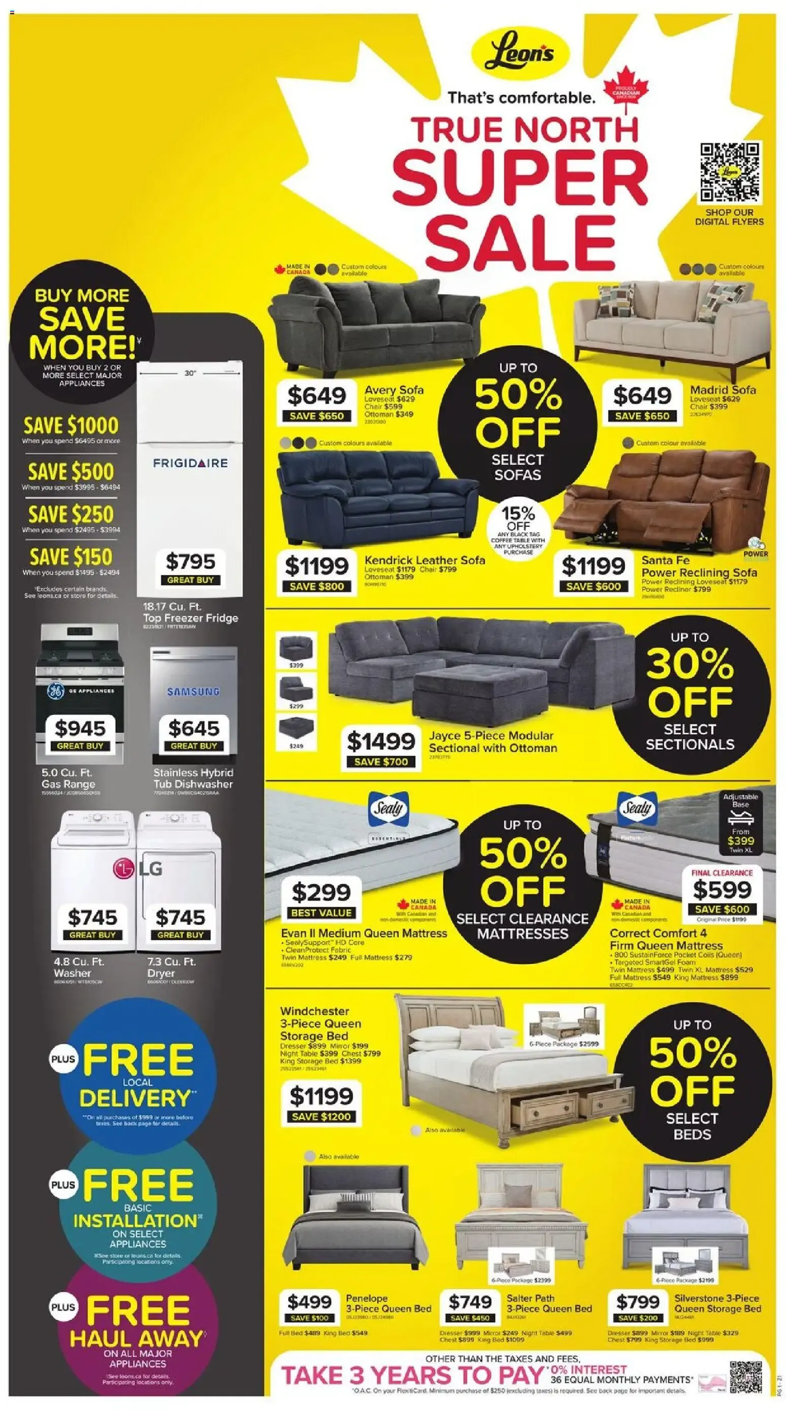 Leon's True North Super Sale from October 8 to October 14 2026 - flyer page 1