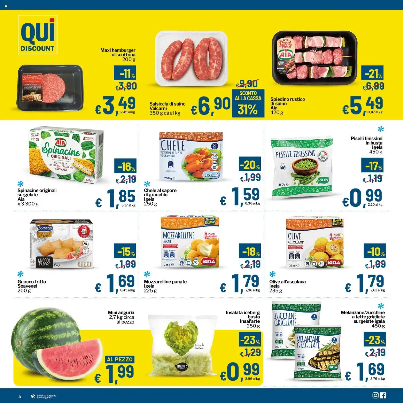 Qui Discount volantino dal 11/08/2026 - online Offerte da 11 agosto a 23 agosto di 2026 - Pagina del volantino 4
