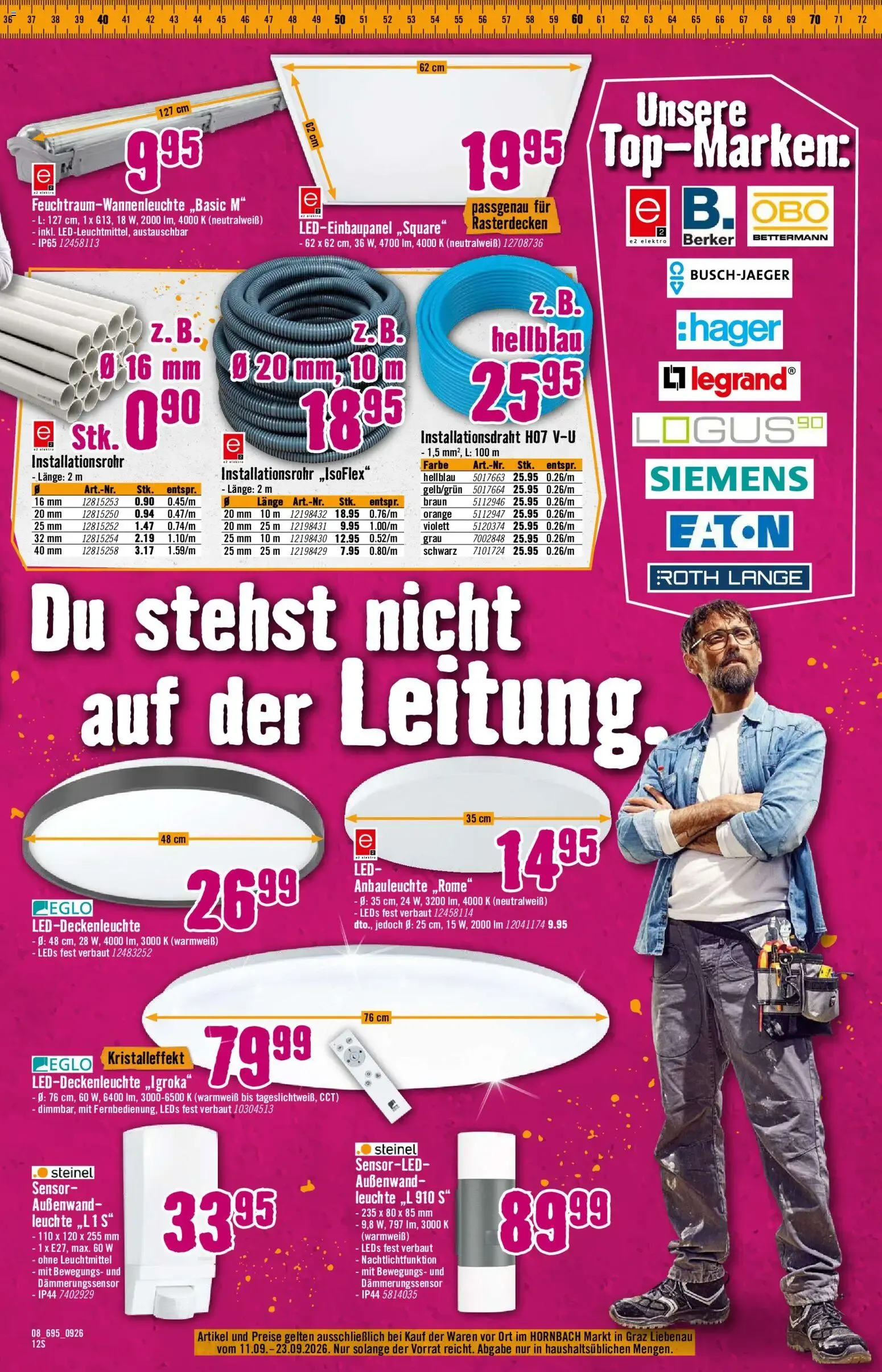 Hornbach Große Neueröffnung Graz Liebenau von 11. September bis 23. September 2026 - Flugblätt seite 7
