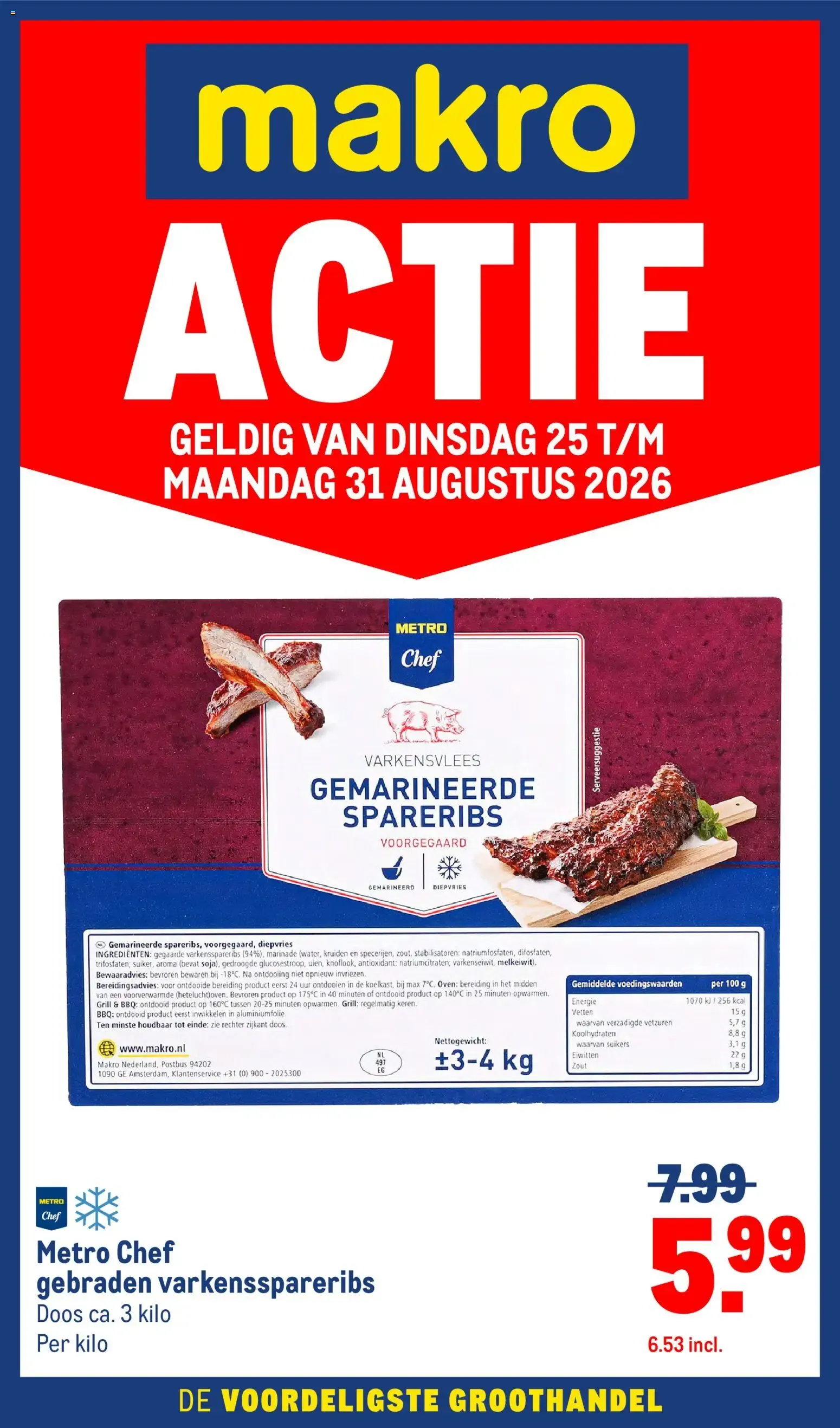 Makro Actie van 25 augustus tot 31 augustus 2026 - Folder pagina 1