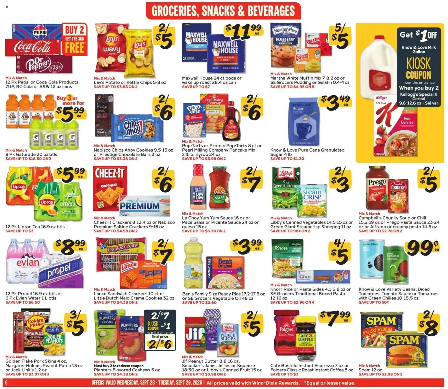 Weekly ad Winn Dixie Weekly Ad (09/23 - 09/29 2026) - Flyer from September 23 to September 29 2026 - Page 6