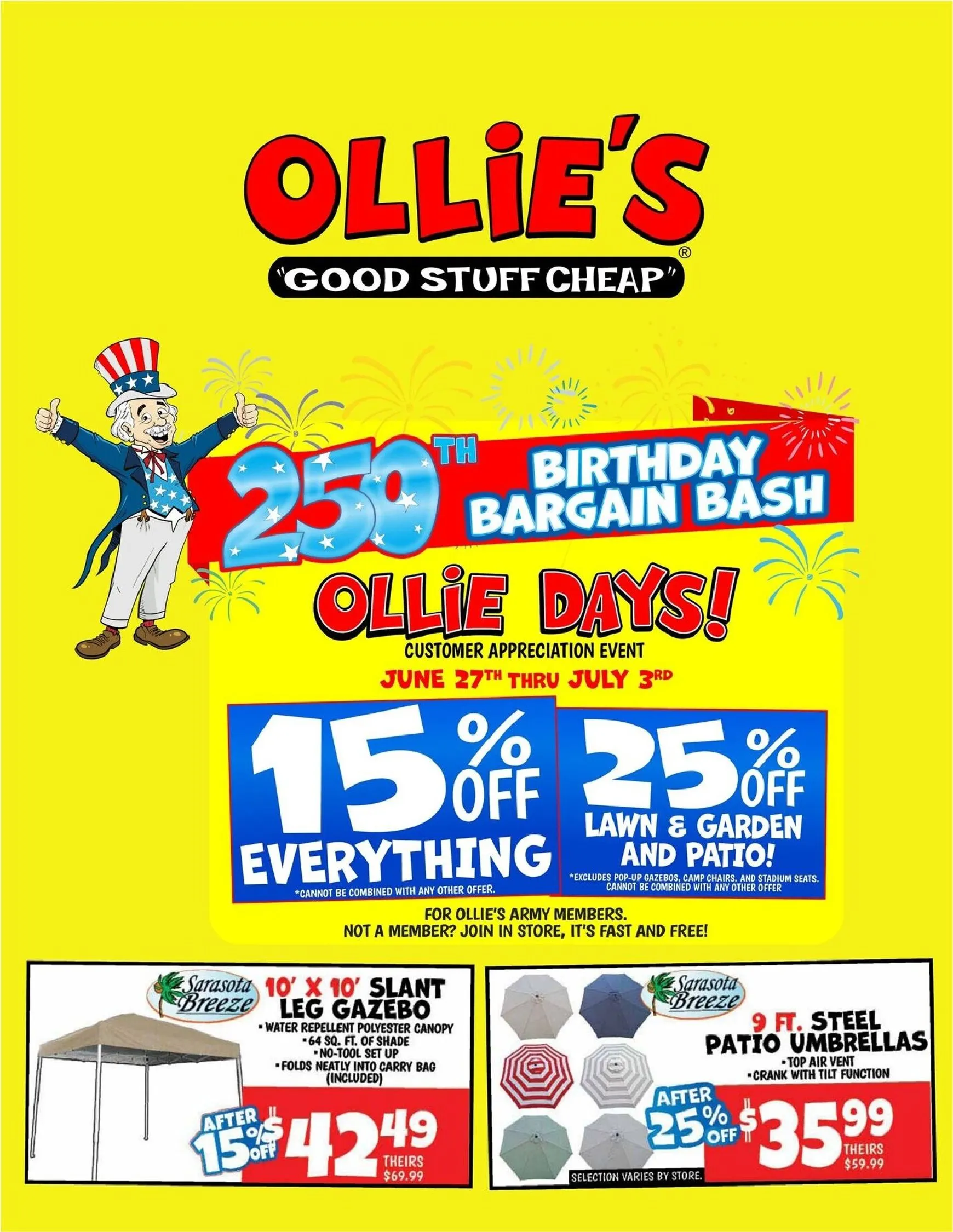 Ollie's 250th Birthday Bargain Bash - Ollie Days!