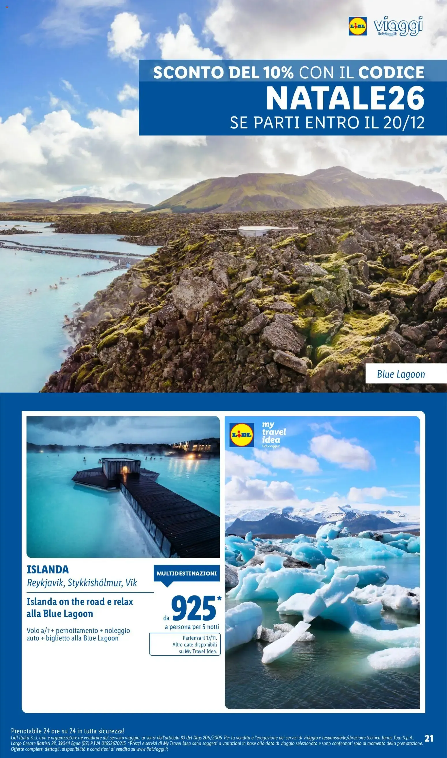 Lidl Viaggi: Mercatini e Wellness da 8 ottobre a 15 dicembre di 2026 - Pagina del volantino 21