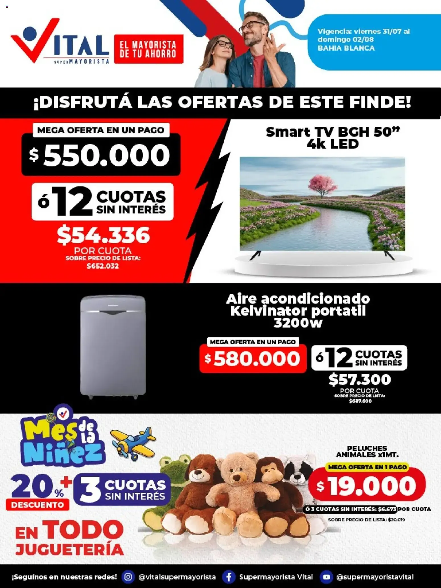 Ofertas de Vital - Ofertas fin BAHIA BLANCA || del 31/07/2026 - 02/08/2026 || Catálogo 31 de julio al 2 de agosto 2026 - Página 1 del catálogo
