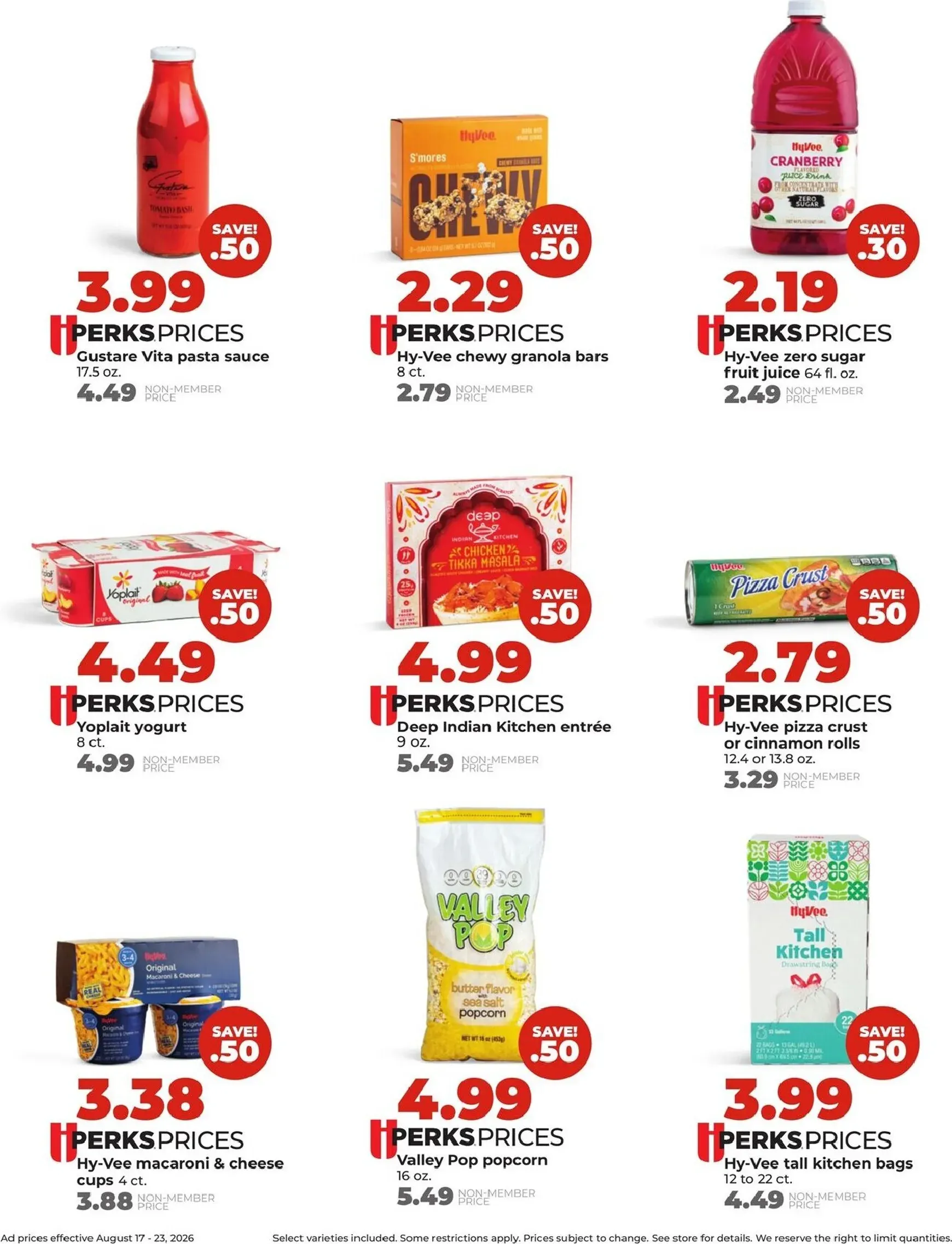 Weekly promotion Current Hy Vee leaflet valid from Monday 08/17/2026 to Sunday 08/23/2026 spanning from August 17 to August 23 2026 - Page 7 for Catalogue 365