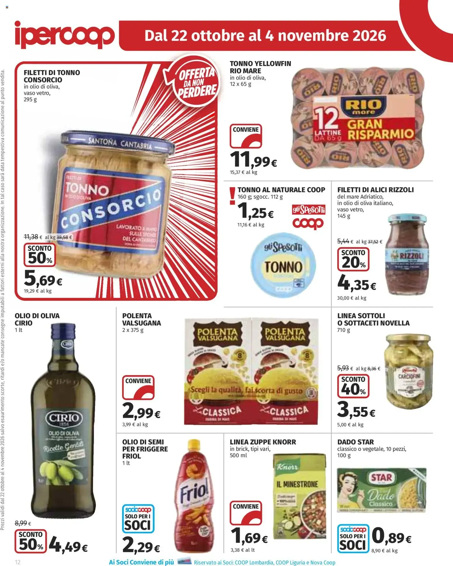 Anteprima volantino Ipercoop dal 22/10/2026 - nuovo offerte da 22 ottobre a 4 novembre di 2026 - Pagina del volantino 12