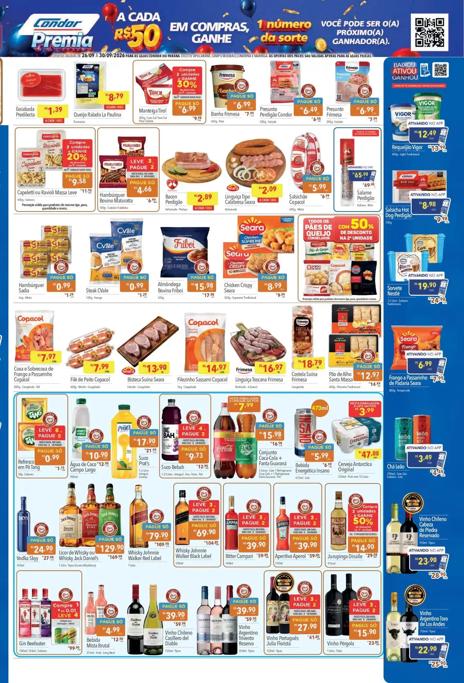 Encarte de Supermercados Condor ofertas Aniversário de 26/09/2026 26 de setembro até 30 de setembro 2026 - Pagina 3