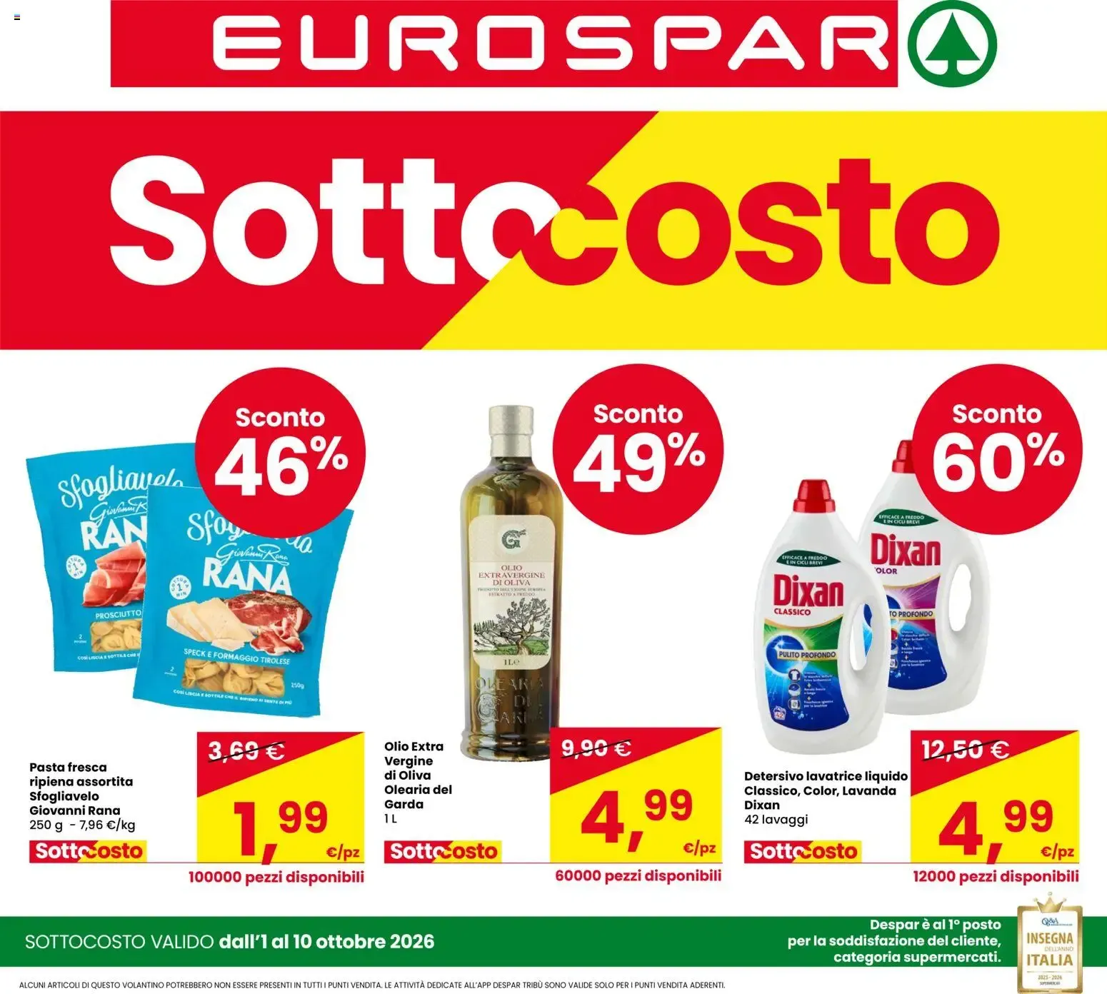 Nuovo Eurospar volantino dal 01/10/2026 > offerte anteprima 🛍️ da 1 ottobre a 10 ottobre di 2026 - Pagina del volantino 1
