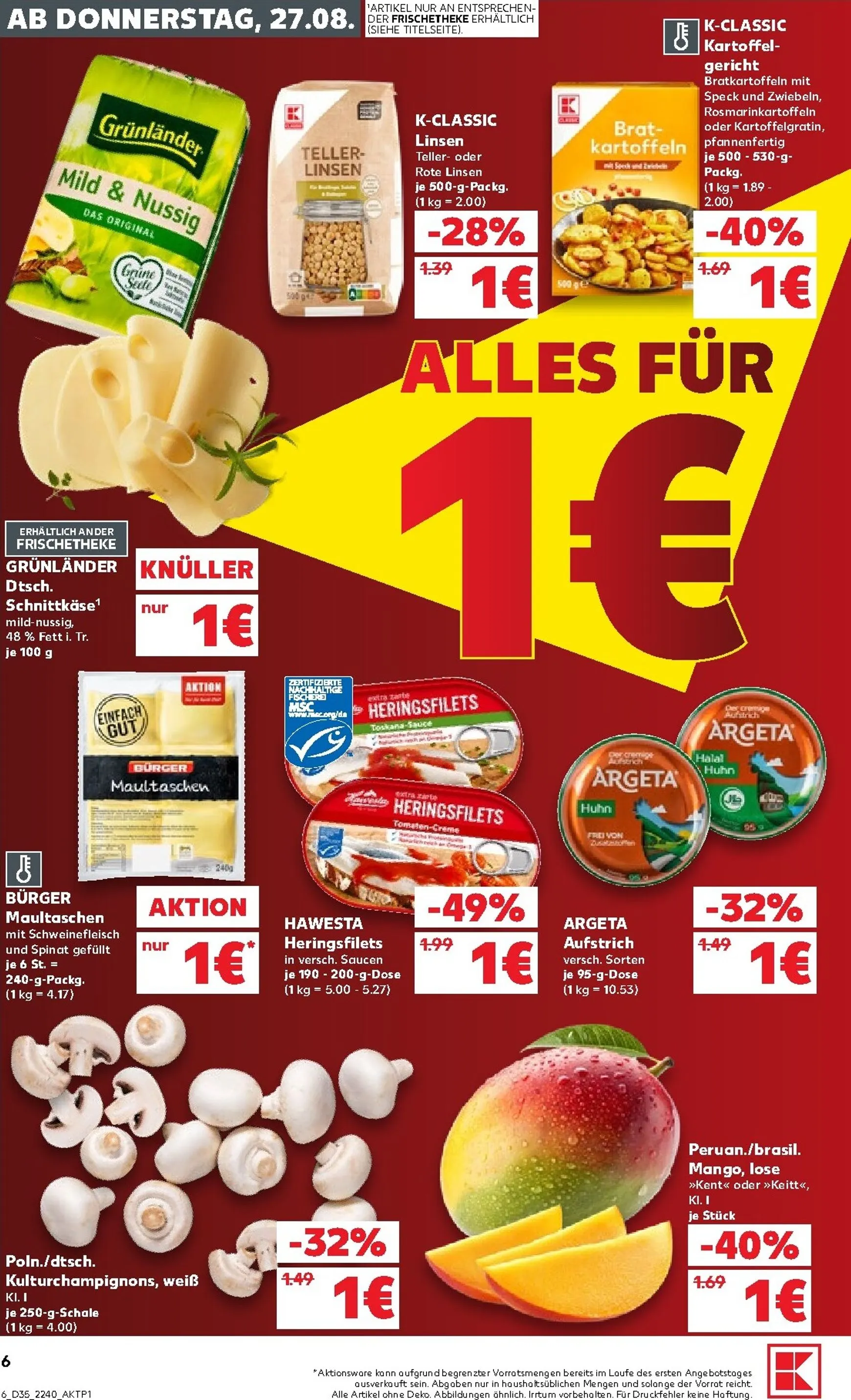 Kaufland Prospekt nächste Woche – von Donnerstag 27.08.2026 bis Mittwoch 02.09.2026 von 27. August bis 2. September 2026 - Prospekt seite 7