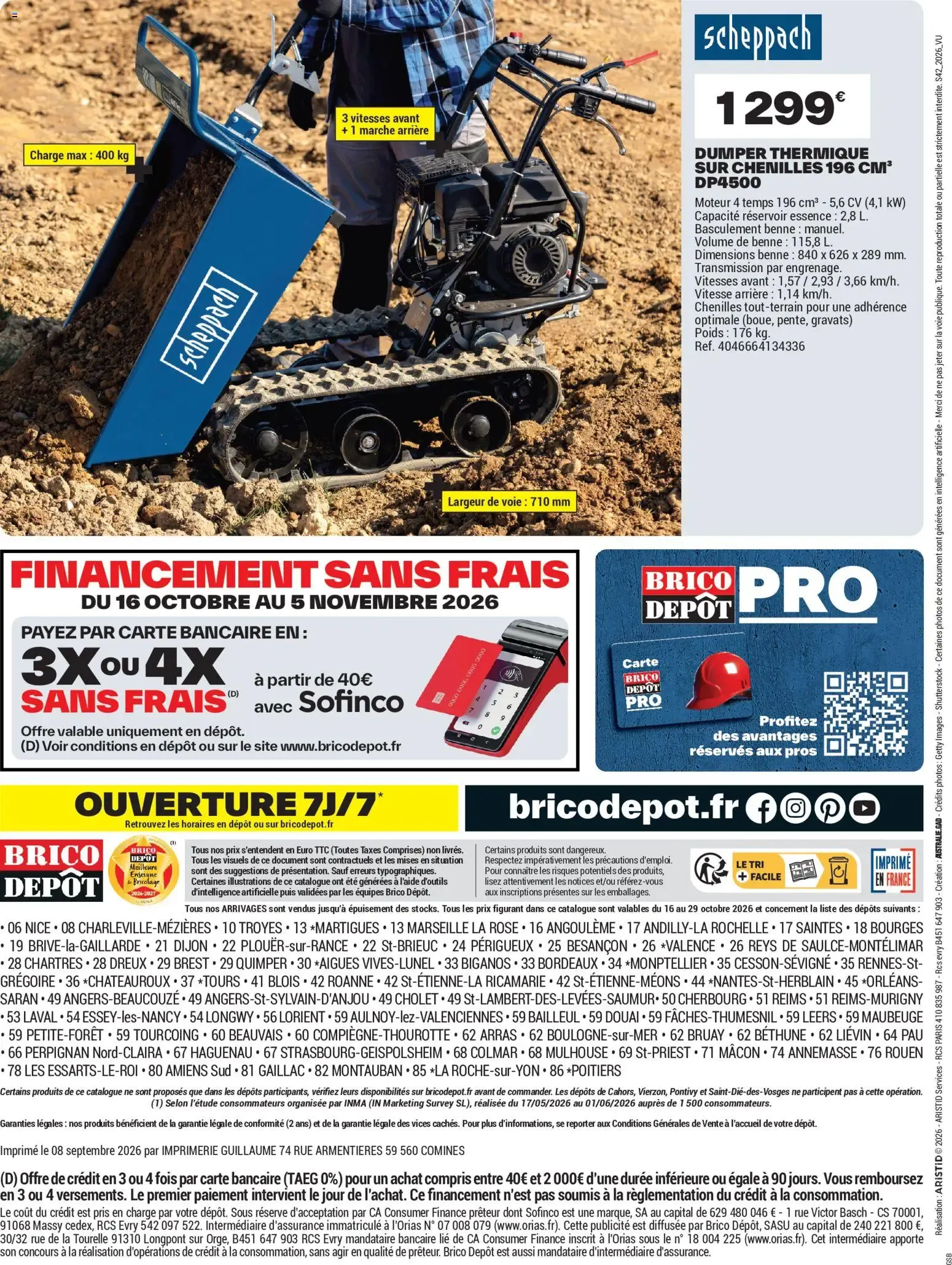 Brico Dépôt - l'anniv à prix dépôt à partir du 16/10/2026 - promo en ligne du 16 octobre au 29 octobre 2026 - Catalogue page 24