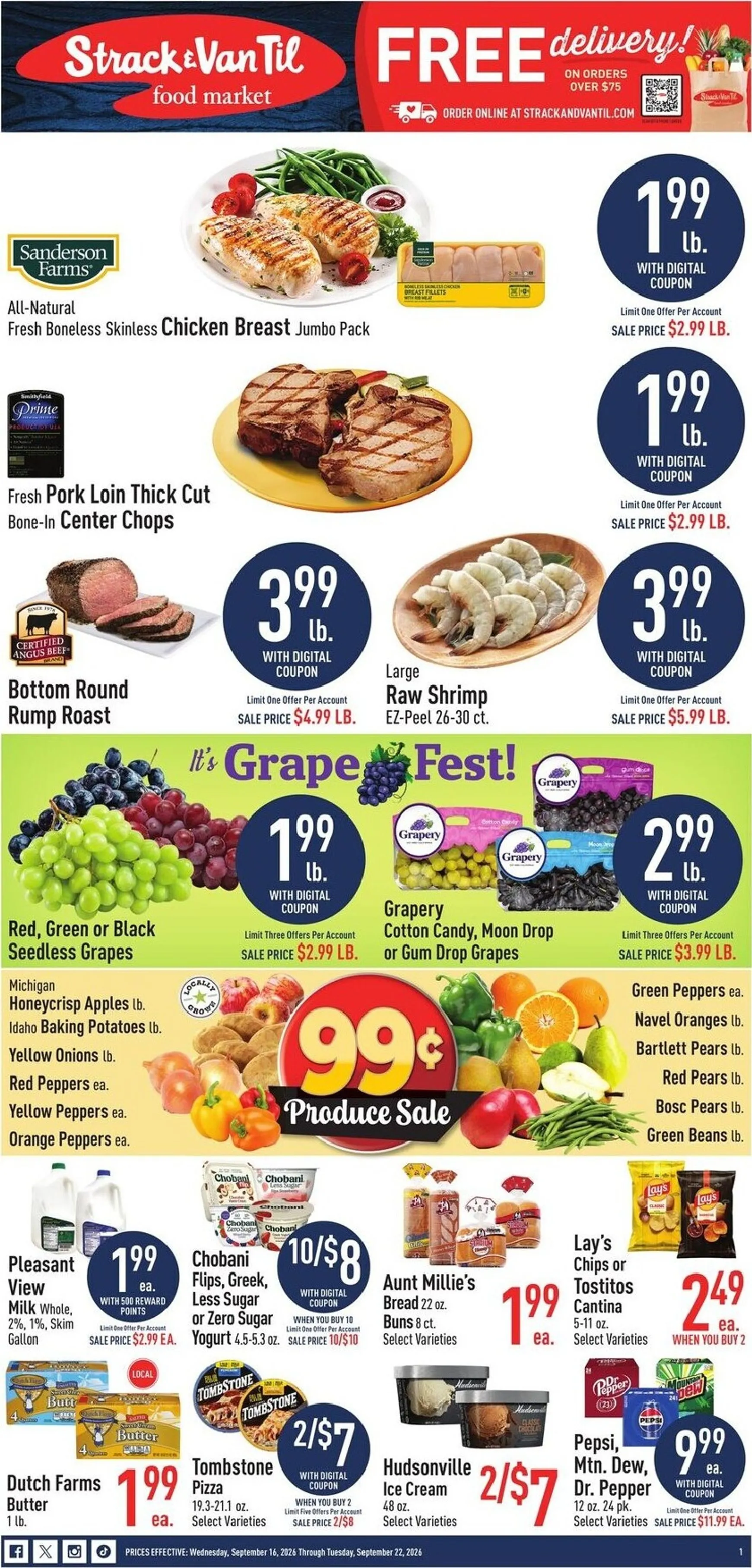 Weekly ad Current Strack & Van Til leaflet valid from Wednesday 09/16/2026 to Tuesday 09/22/2026 from September 16 to September 22 2026 - Page 1