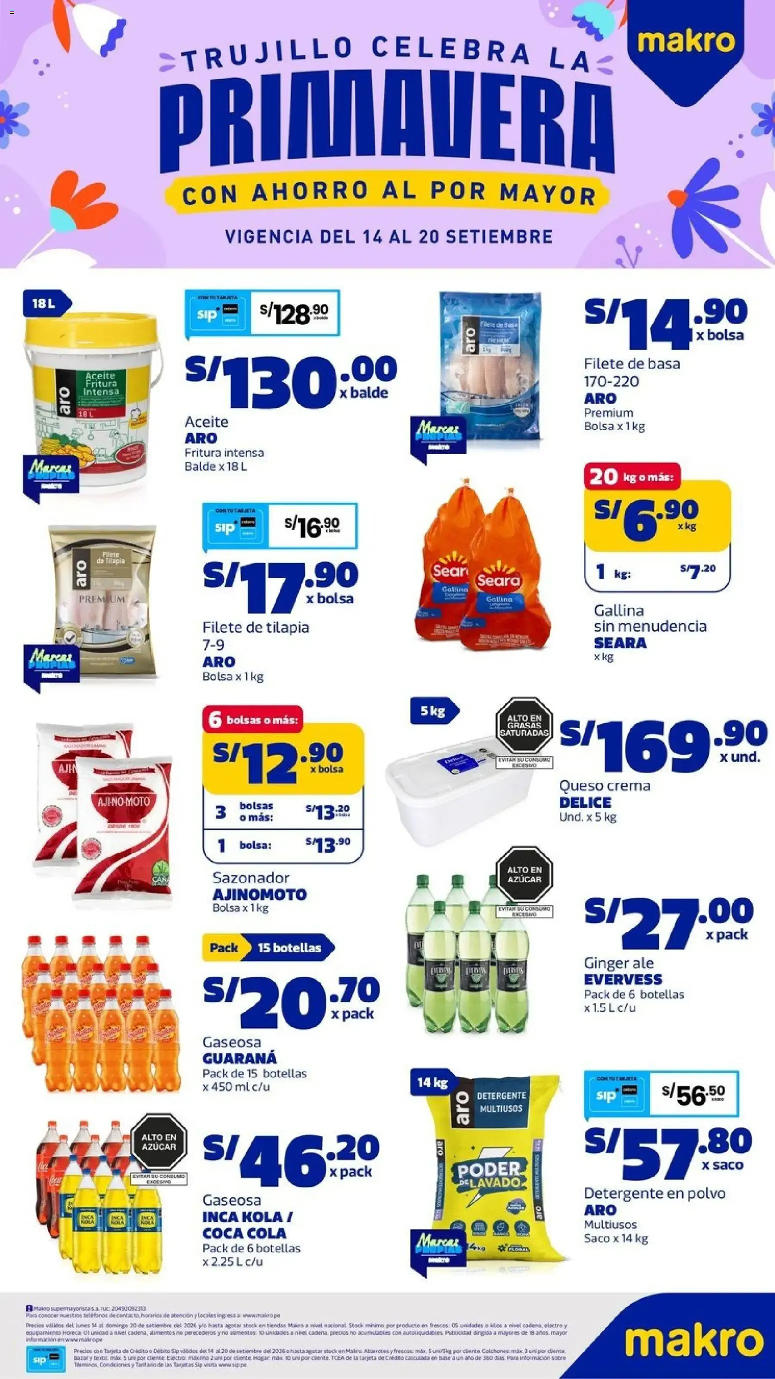 Catalogo de Catálogo Makro - Volante Primavera online del 14/09/2026 14 de setiembre al 20 de setiembre 2026 - Pag 1