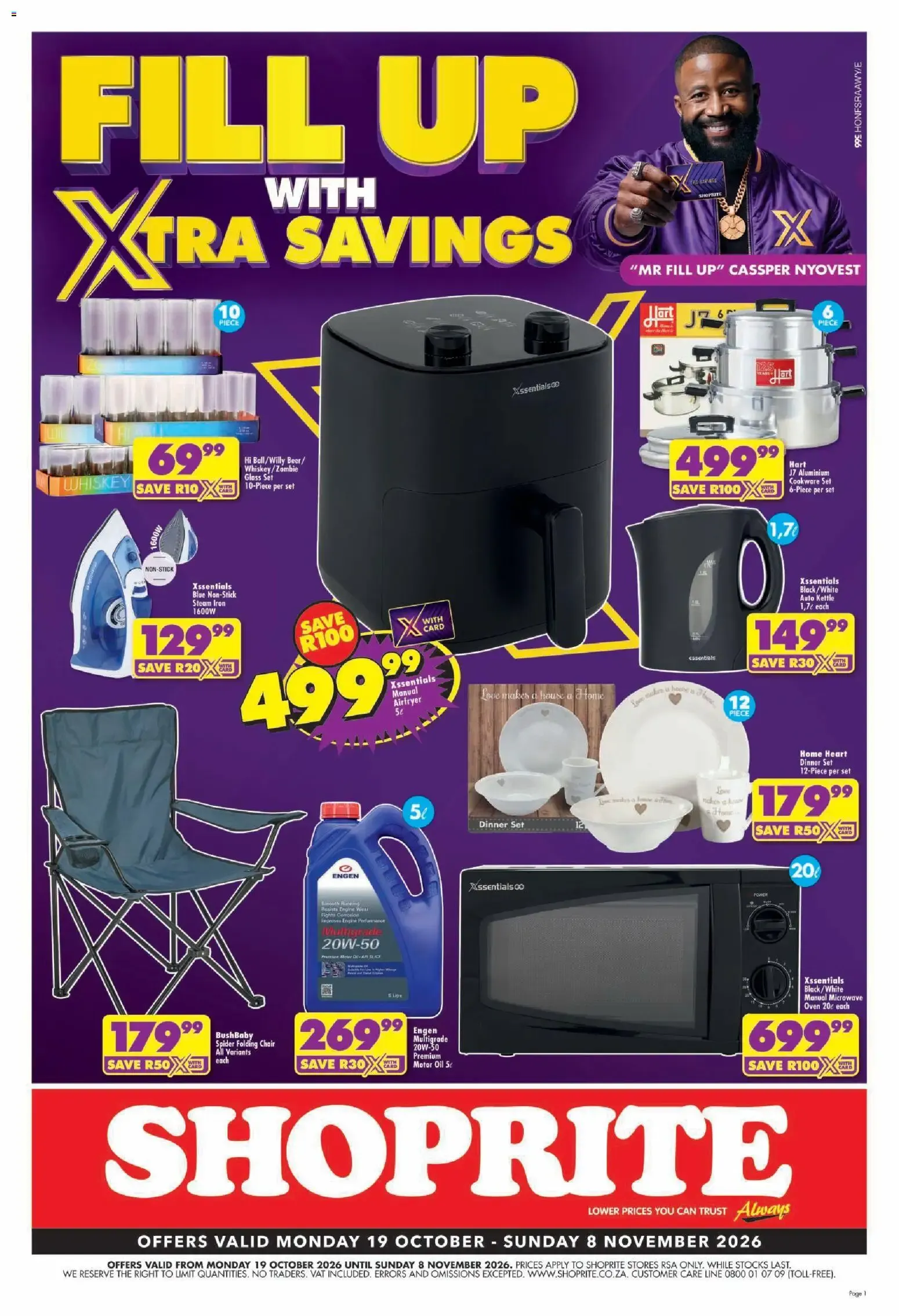 Shoprite Xtra Savings (19/10/2026 - 08/11/2026) → Online Catalogue from 19 October to 8 November 2026 - Catalogue Page 1