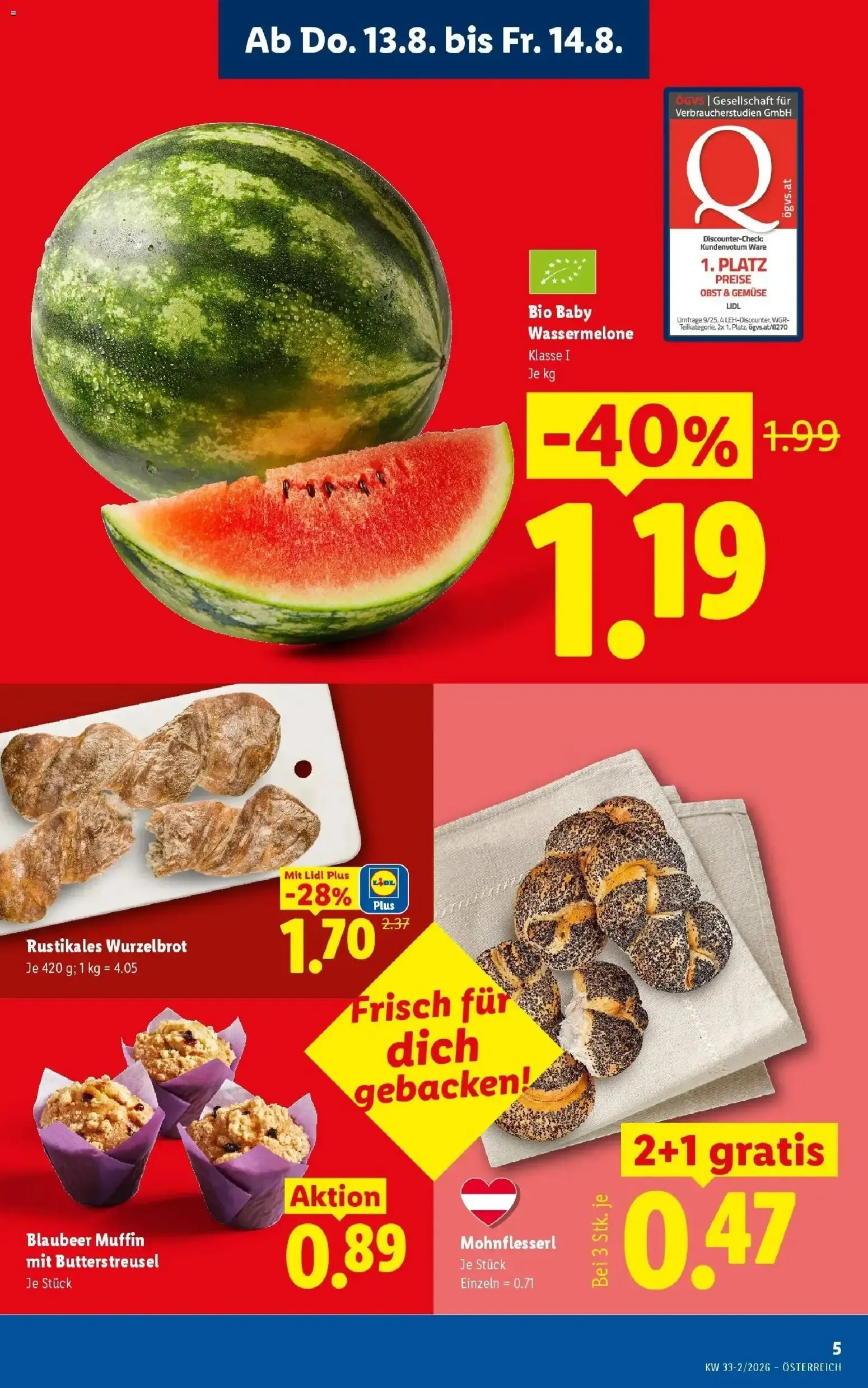 Lidl Plus Österreichs günstigste Preise von 13. August bis 14. August 2026 - Flugblätt seite  7