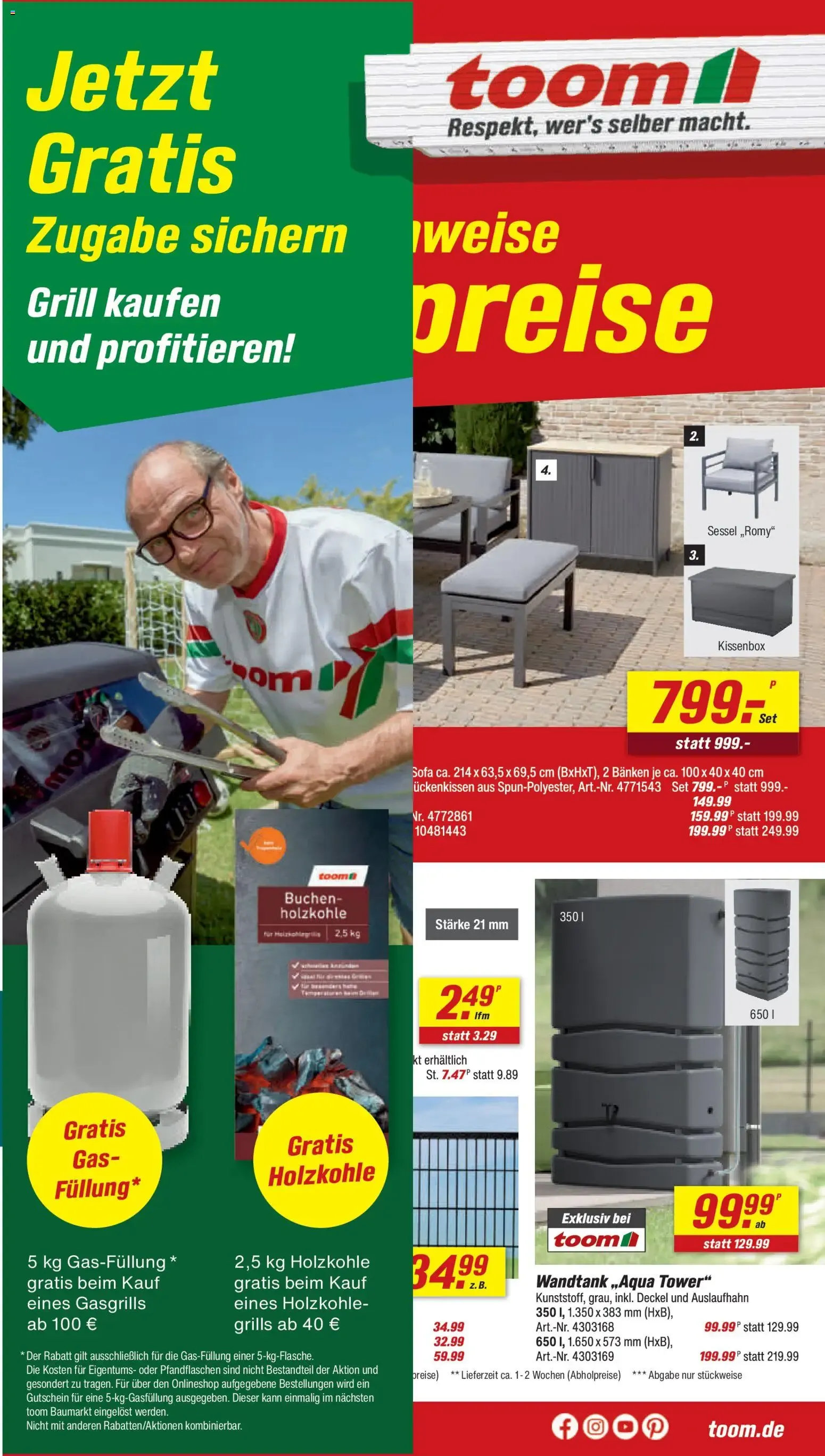 Toom Baumarkt Prospekt (ab 27.06.2026) zum Blättern von 27. Juni bis 3. Juli 2026 - Prospekt seite 1