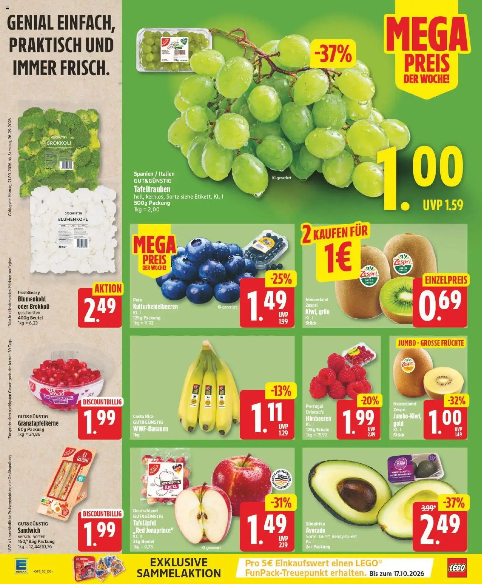Edeka Prospekt (ab 21.09.2026) » Angebote Online von 21. September bis 26. September 2026 - Prospekt seite 2