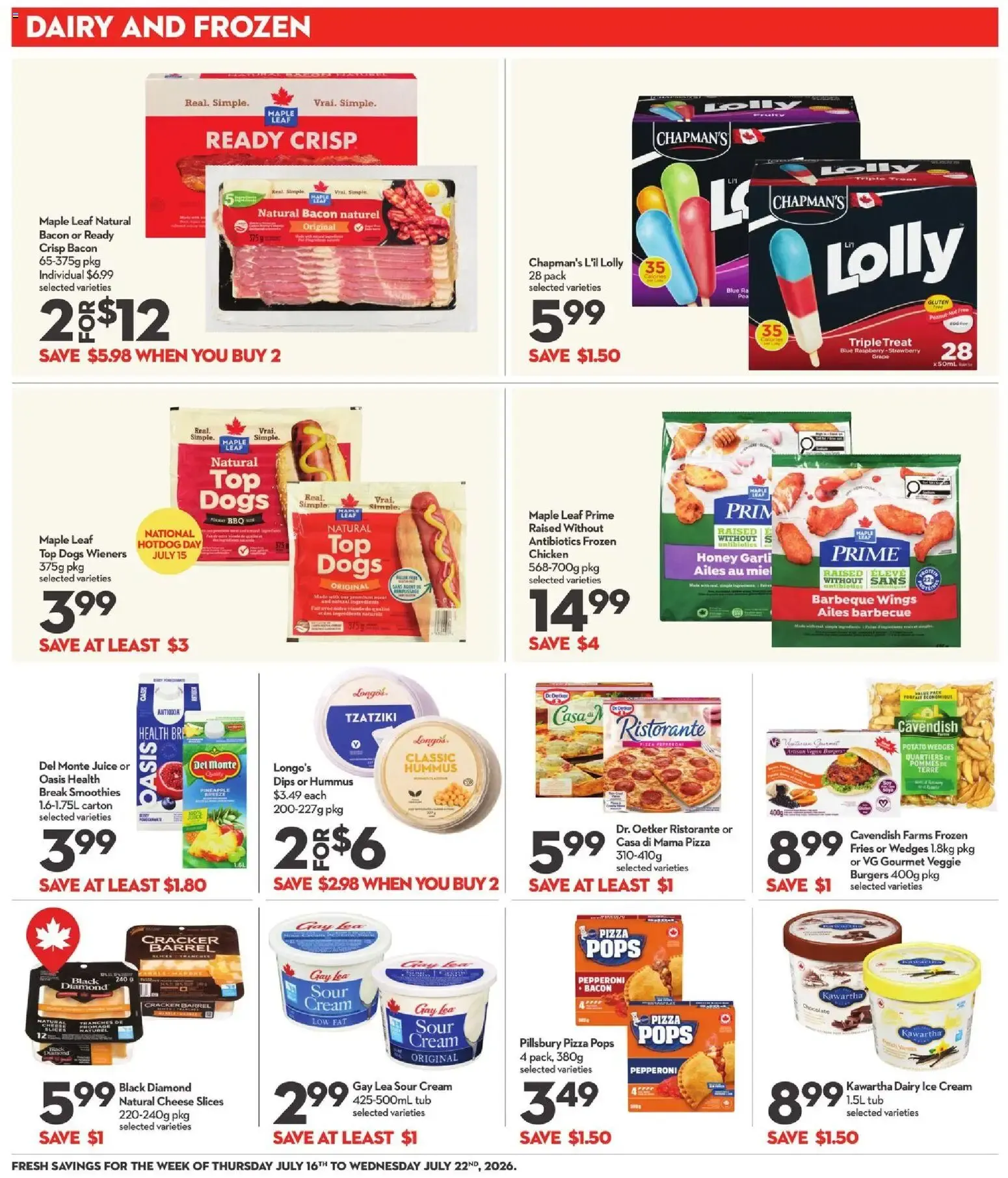 Longo's weekly flyer / circulaire from Jul 16, 2026 > weekly specials & deals from July 16 to July 22 2026 - flyer page 9