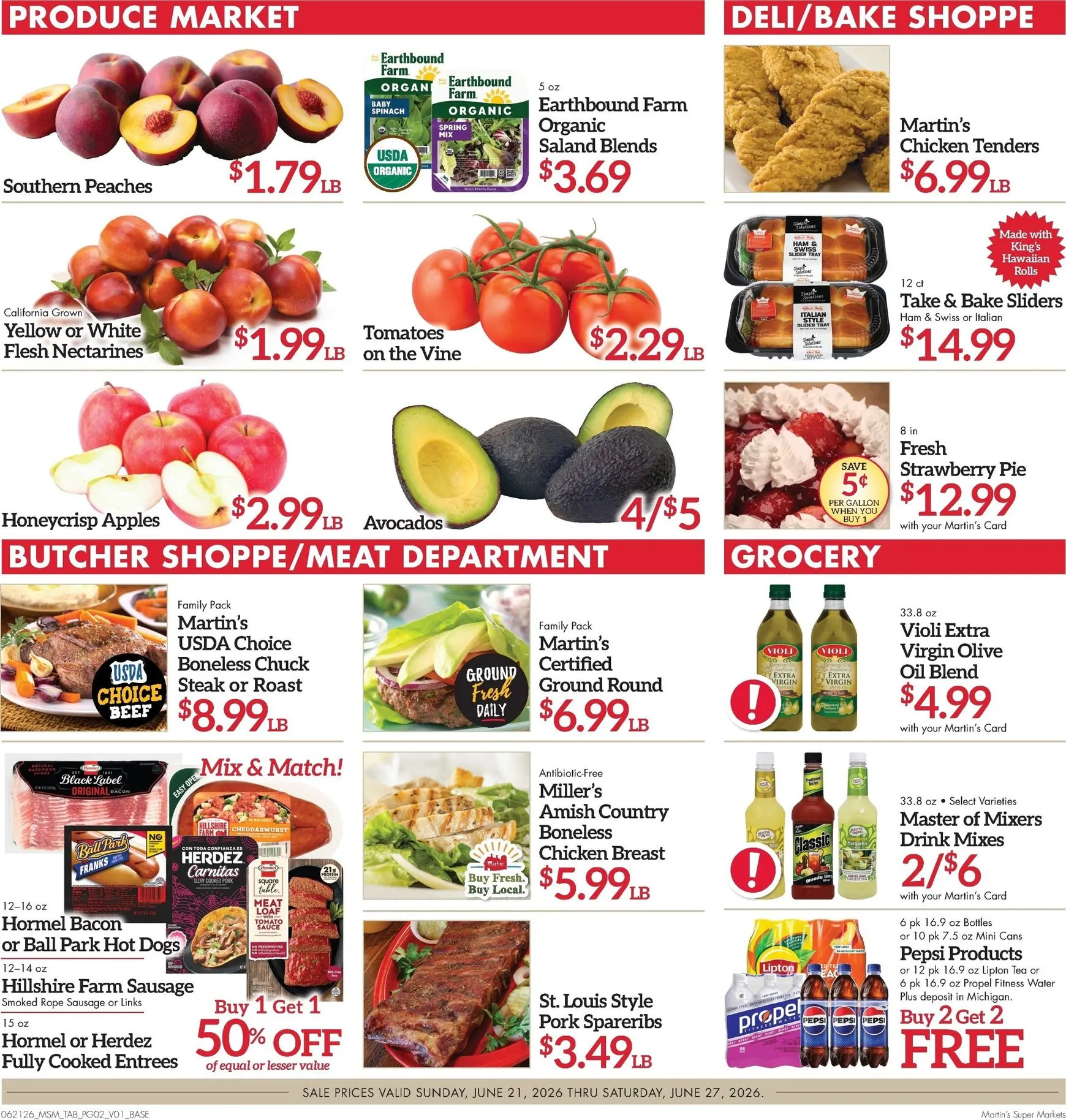 Weekly ad Current Martin's Super Markets leaflet valid from Sunday 06/21/2026 to Saturday 06/27/2026 from June 21 to June 27 2026 - Page 2