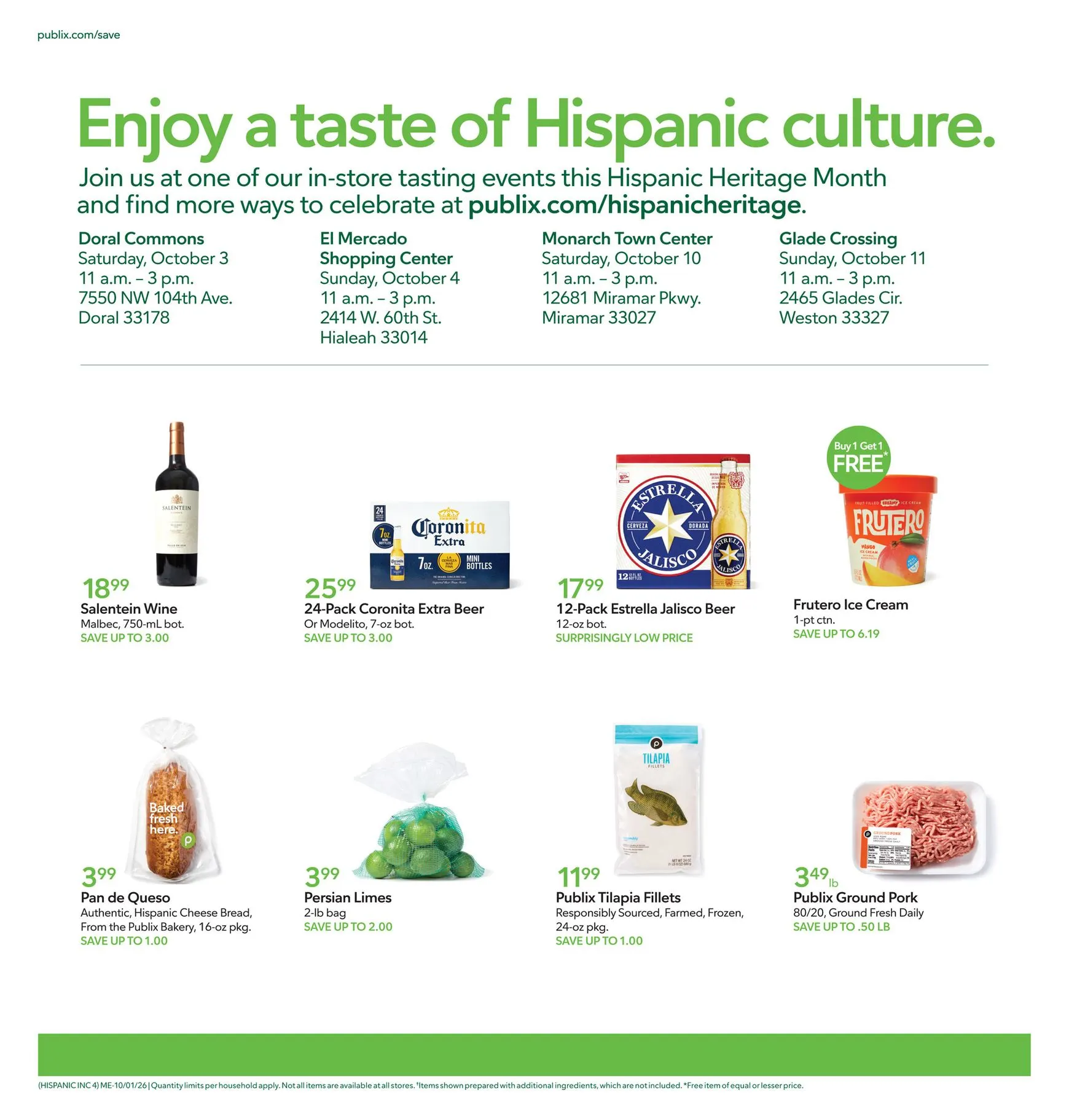 Weekly ad Dip into dishes inspired by Hispanic Heritage Month. from October 1 to October 7 2026 - Page 4