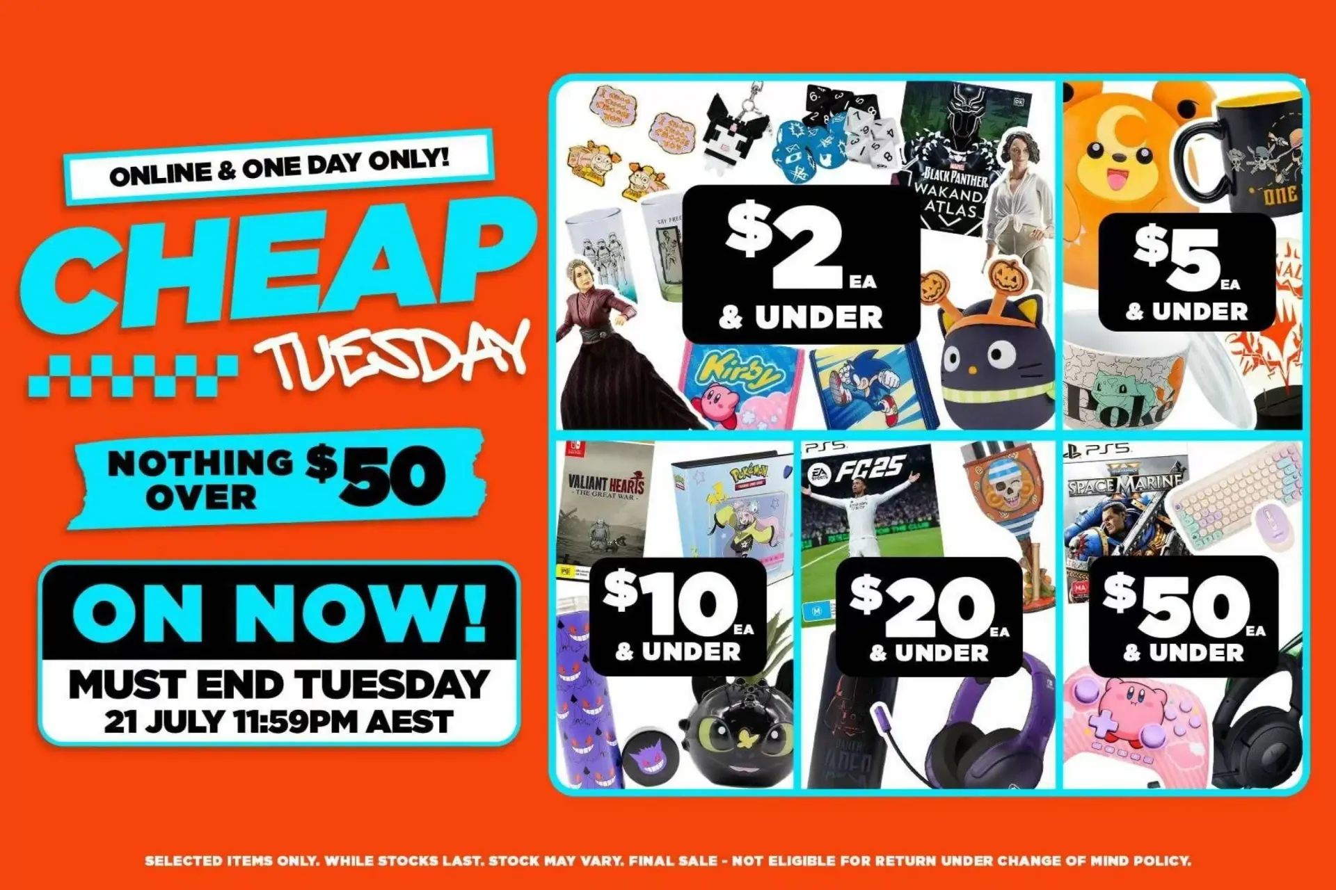 Cheap Tuesday: Online & One Day Only Sale - Catalogue valid from 21 July to 21 July 2026 - page 1