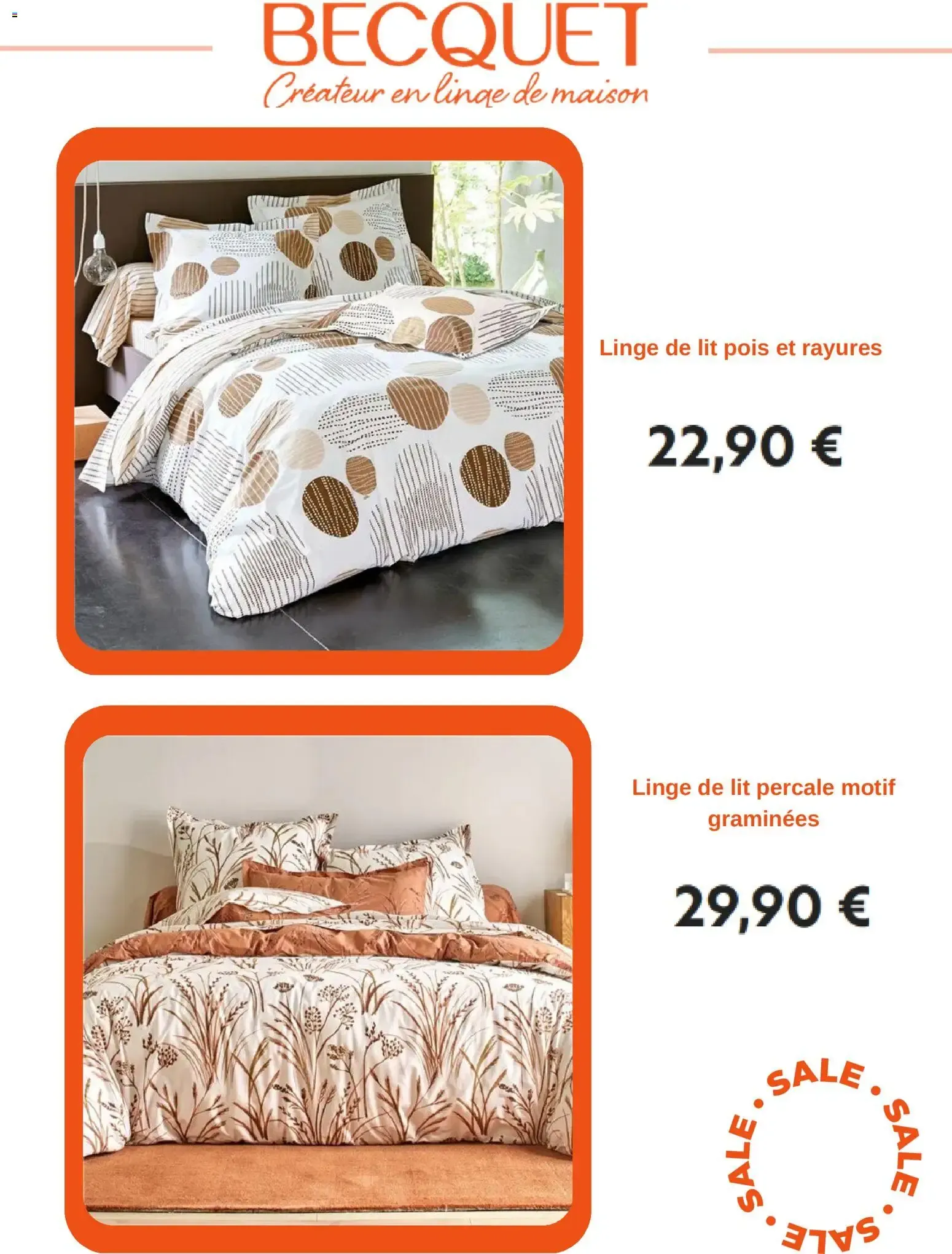 BECQUET Créateur en linge de maison du 11 septembre au 15 octobre 2026 - Catalogue page 3