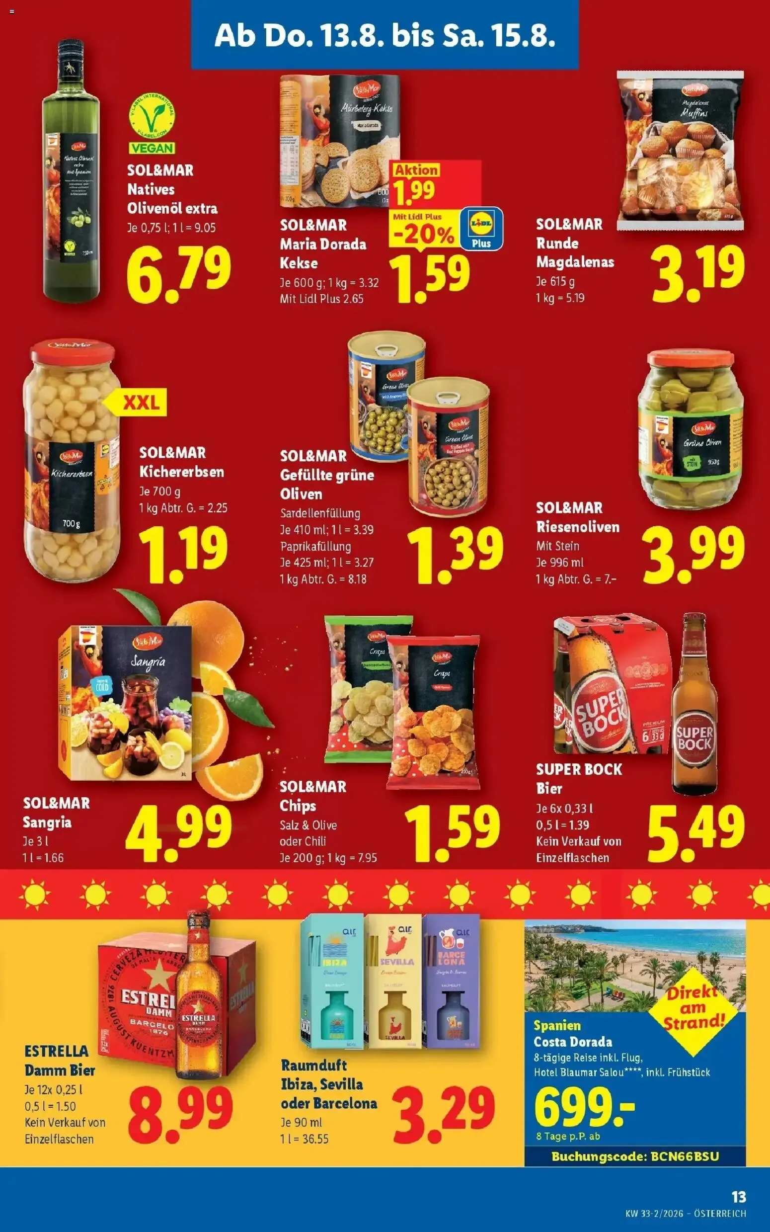 Lidl Plus Österreichs günstigste Preise von 13. August bis 14. August 2026 - Flugblätt seite  15