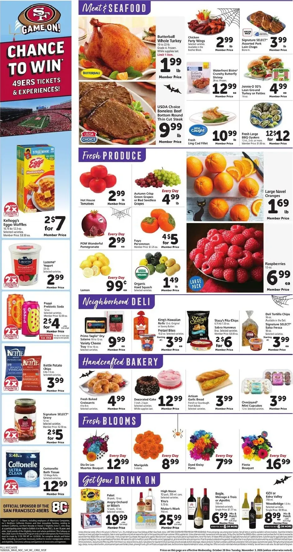 Weekly ad Current Safeway leaflet valid from Wednesday 10/28/2026 to Tuesday 11/03/2026 from October 28 to November 3 2026 - Page 2
