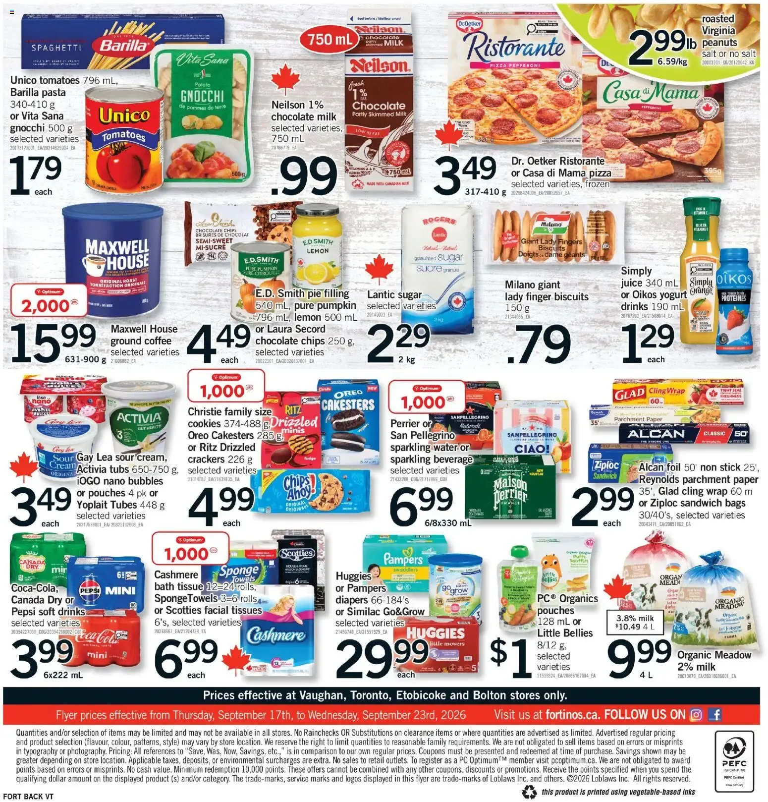 Fortinos weekly flyer / circulaire from Sep 17, 2026 > weekly specials & deals from September 17 to September 23 2026 - flyer page 2