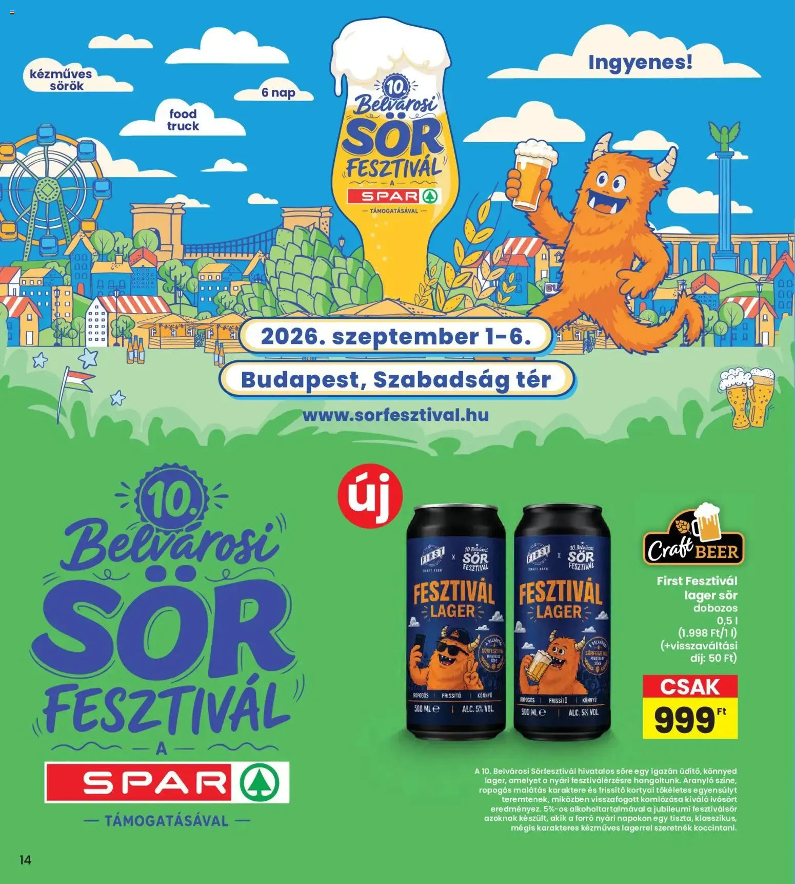 Katalógus Interspar akciós újság - 2026.08.06. -tól/töl > akció, lapozható szórólap 🛍️ augusztus 6.-tól augusztus 12.-ig 2026. - Oldal 14