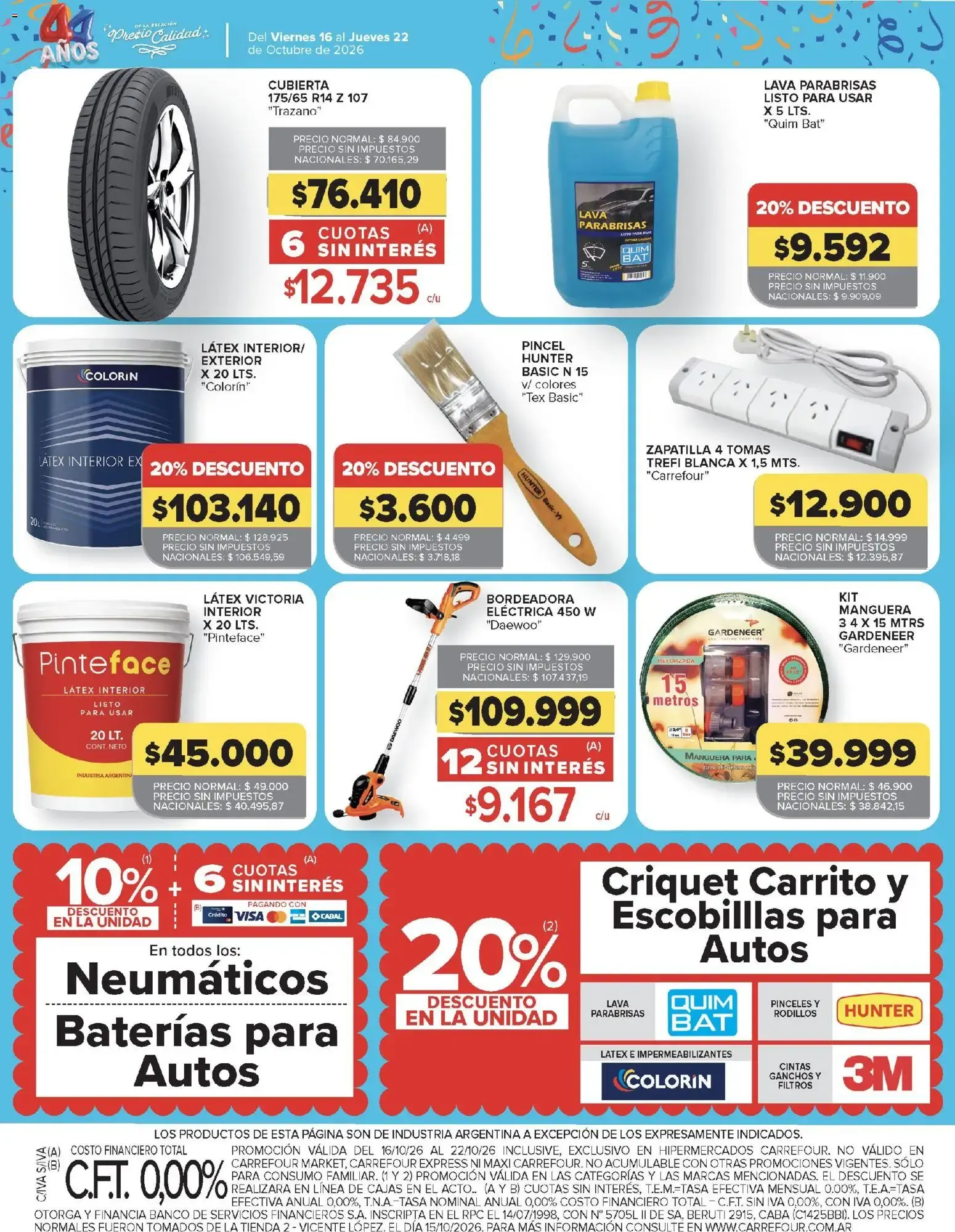 Ofertas de Carrefour: 3ra Semana de Festejos y 44 Años - Ofertas de Productos Carrefour 16 de octubre al 22 de octubre 2026 - Página 25 del catálogo
